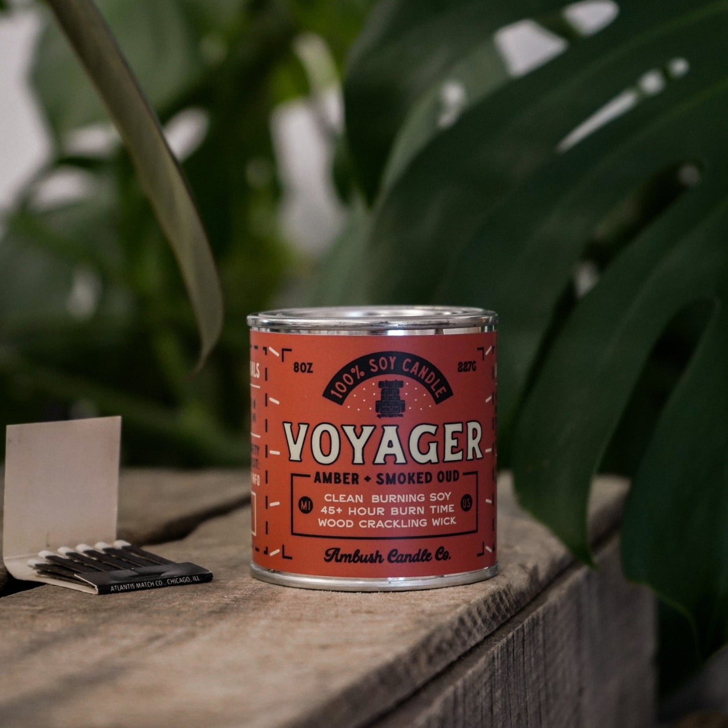 100% eco-friendly, vegan, and recyclable rugged candle with natural ingredients, sustainable design, and earth-conscious packaging.