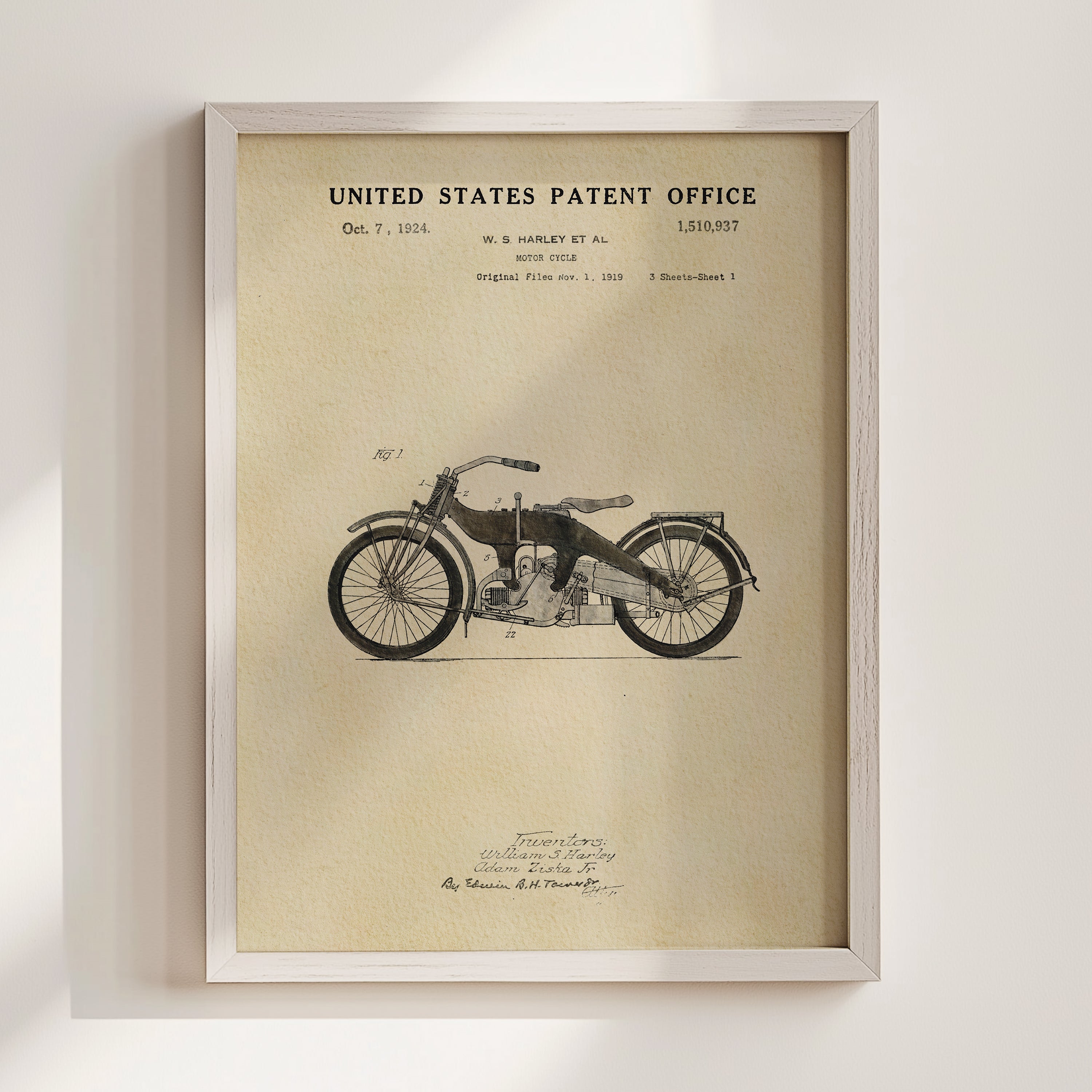 Harley Motorcycle - Black