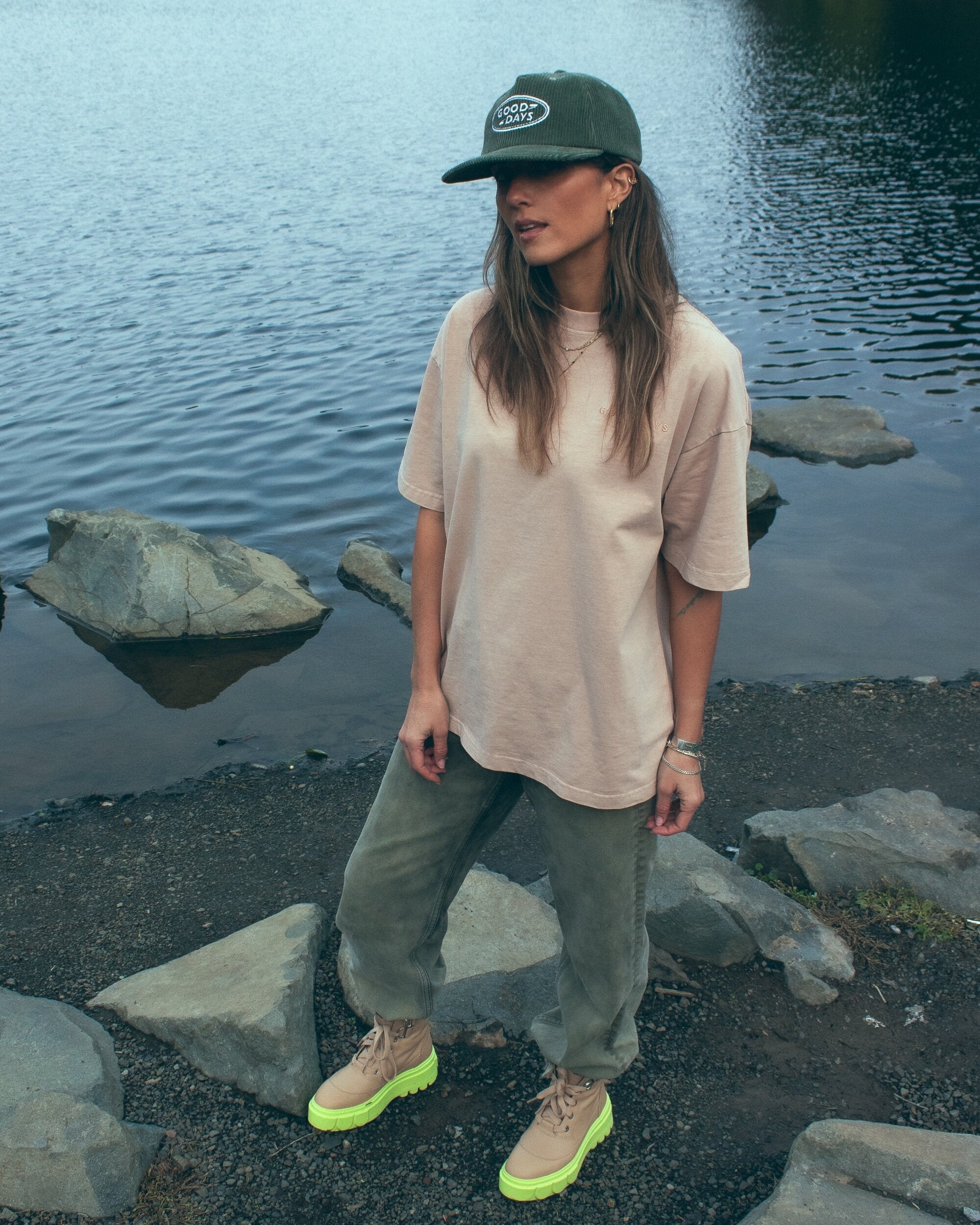 RETRO OVERSIZED TEE - ROSÉ