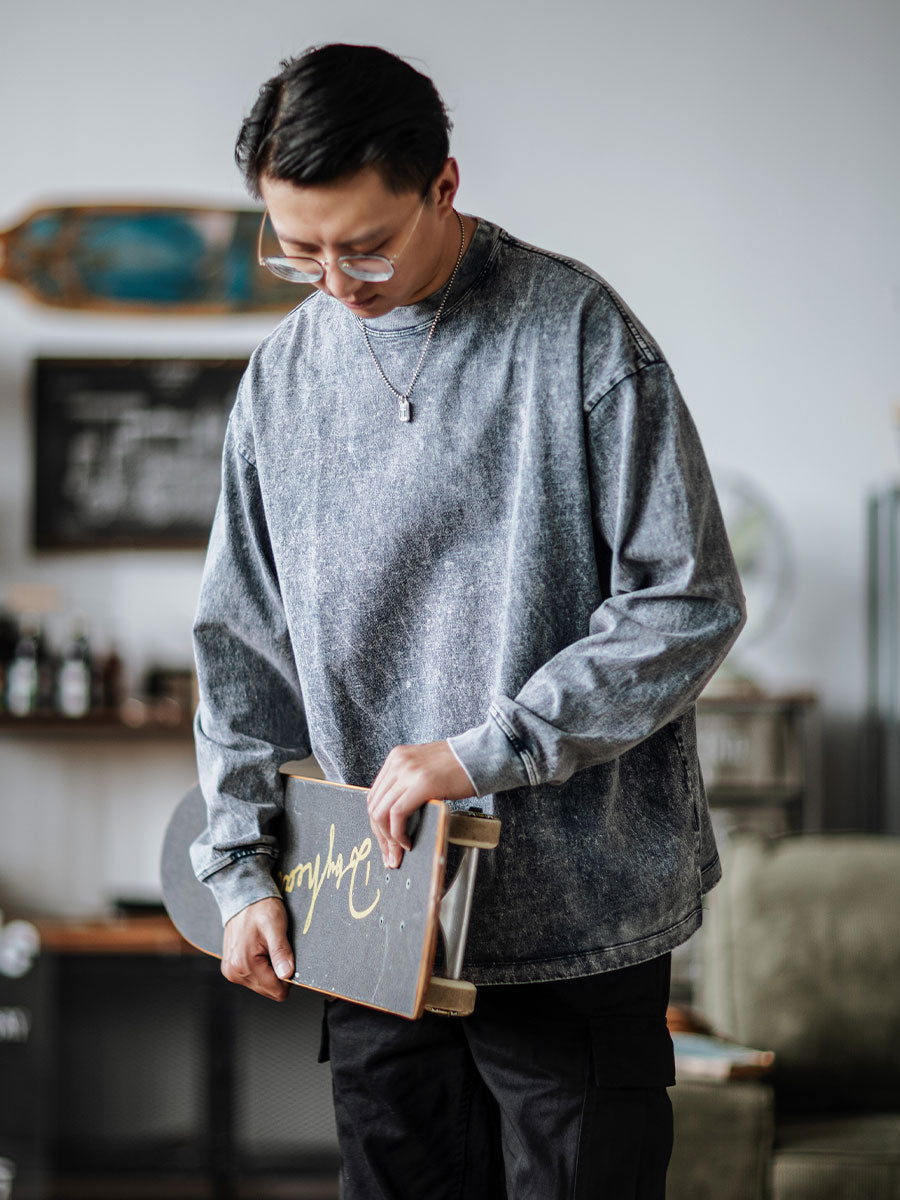 Garment Dyed Long Sleeve T-shirt