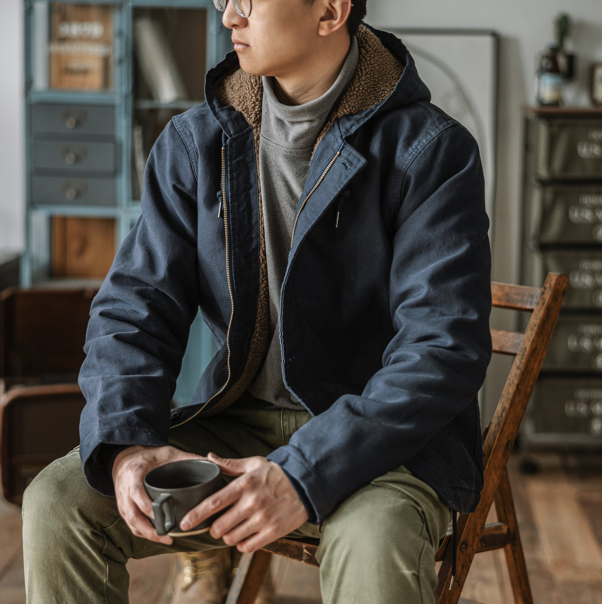 Sherpa Lined Deck Jacket