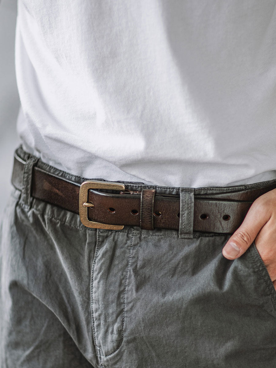 DISTRESSED LEATHER BELT