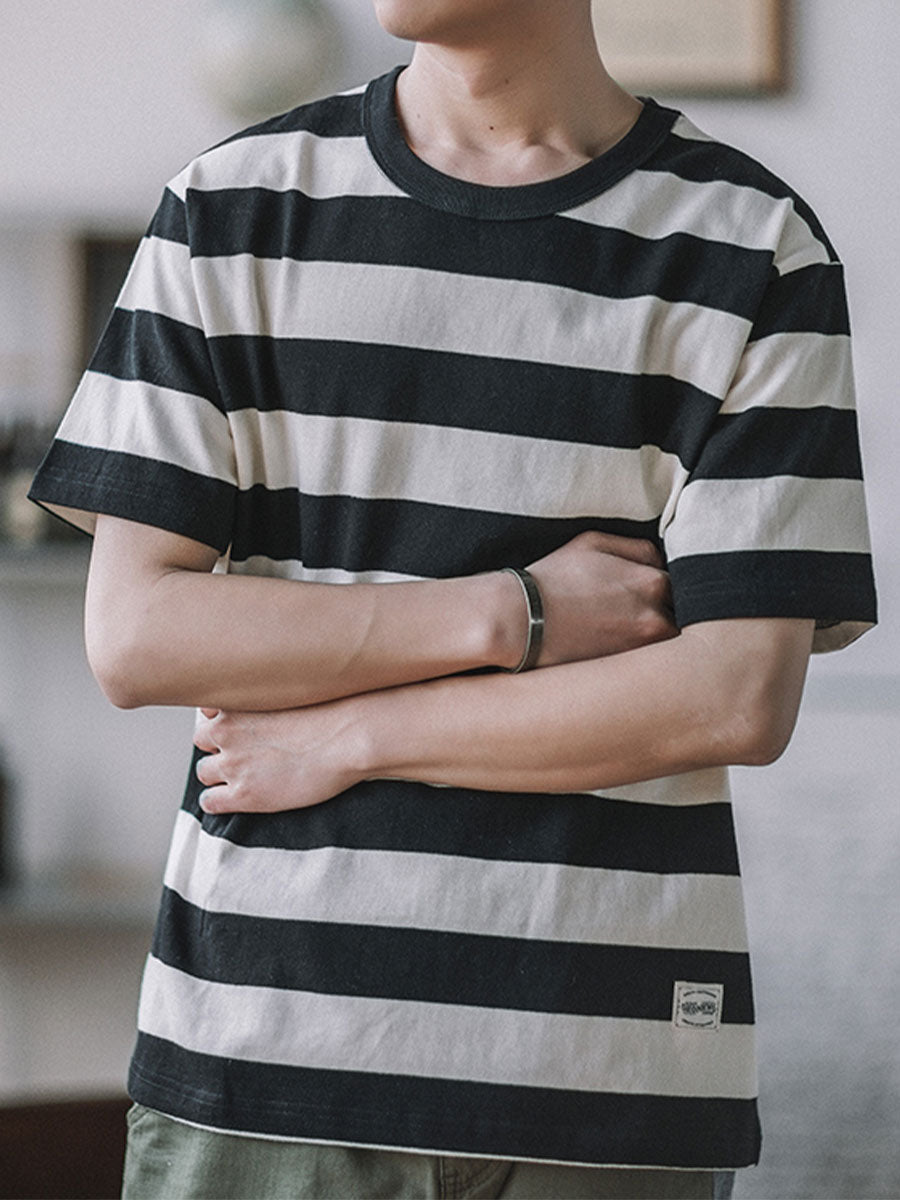 1950s Motorcyclist Stripe Tee