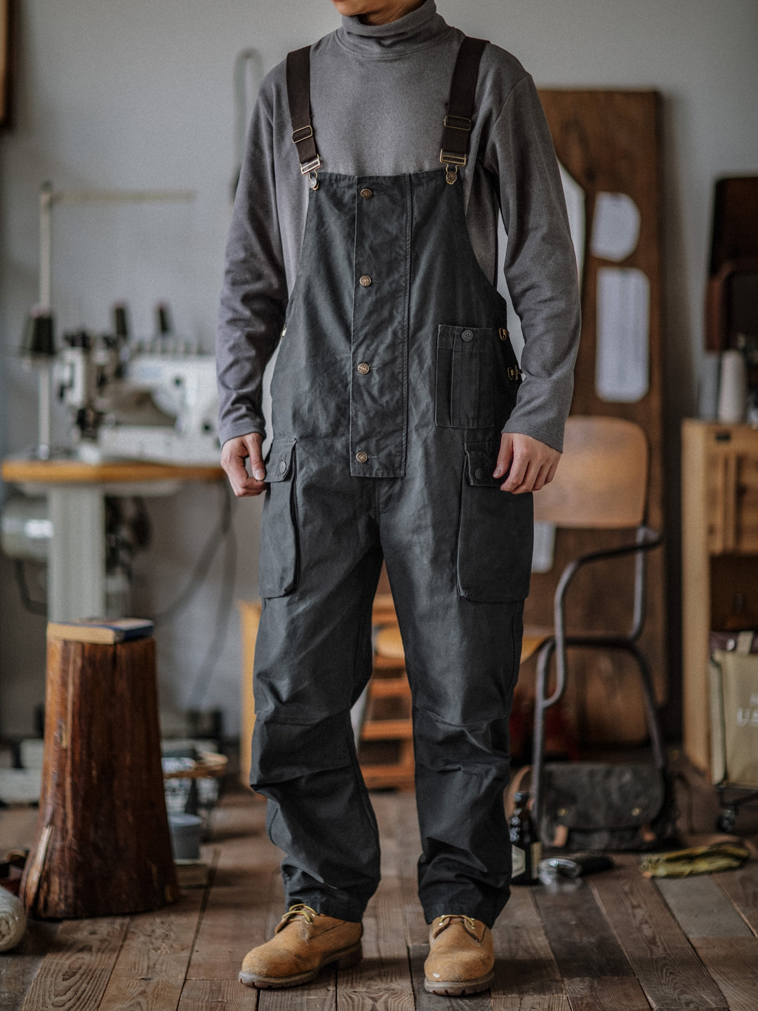 Pockets Dungaree Bibs Overall