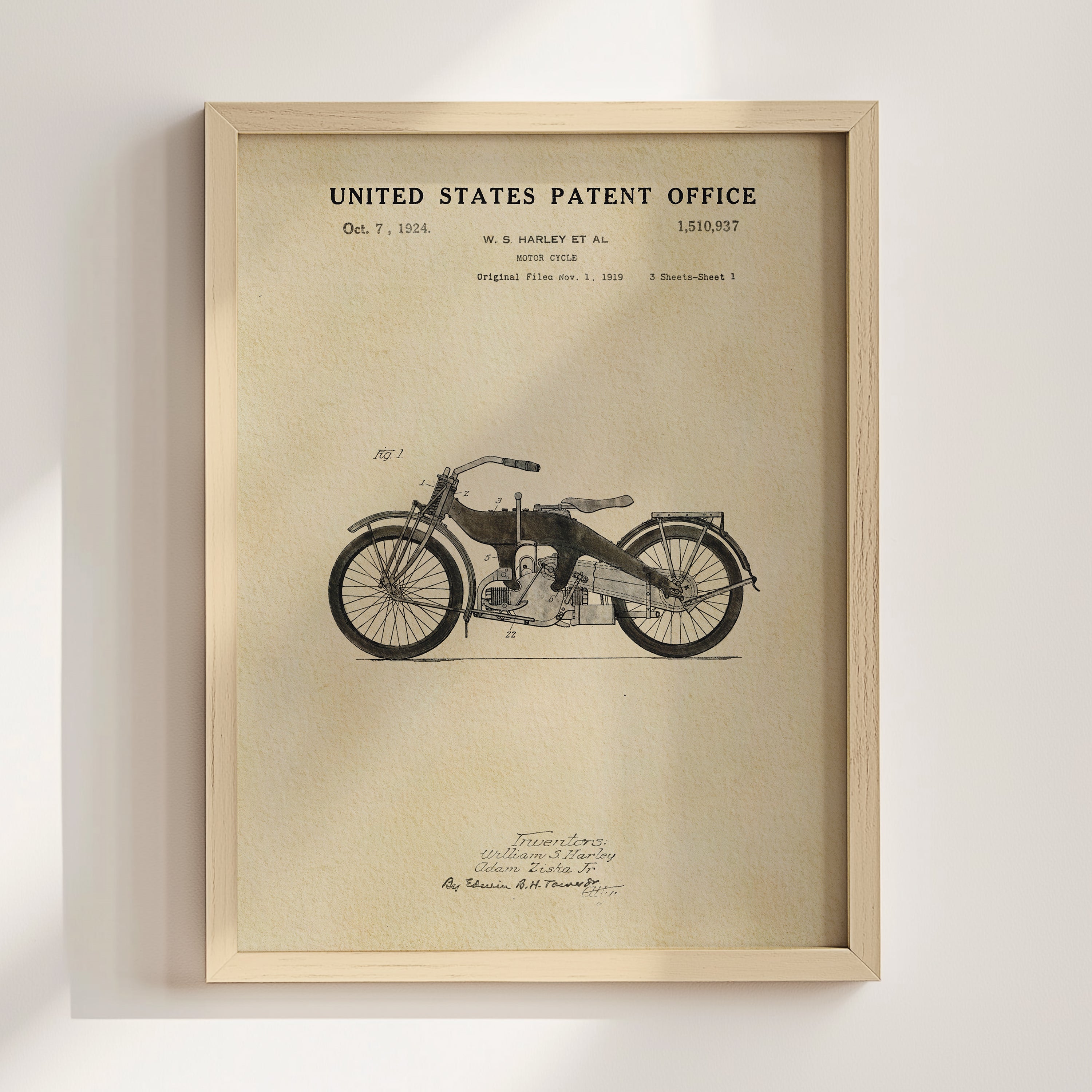 Harley Motorcycle - Black