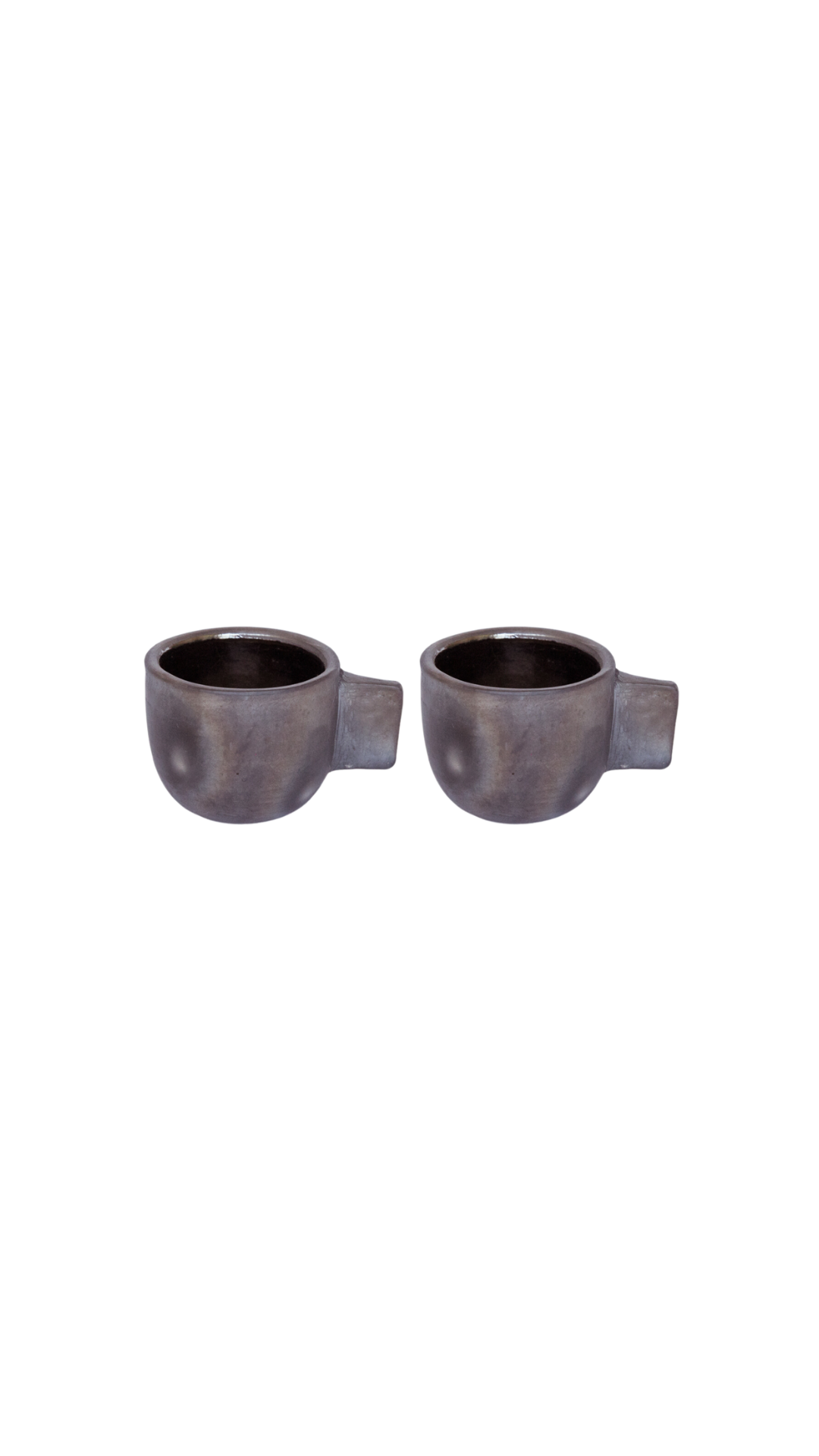 PALO SANTO Black Clay Latte Cup Set