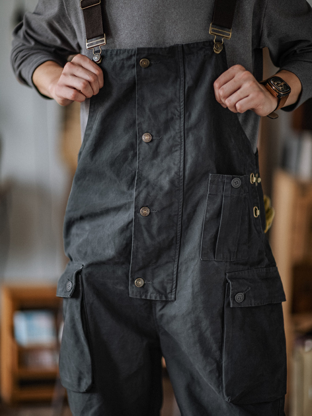 Pockets Dungaree Bibs Overall