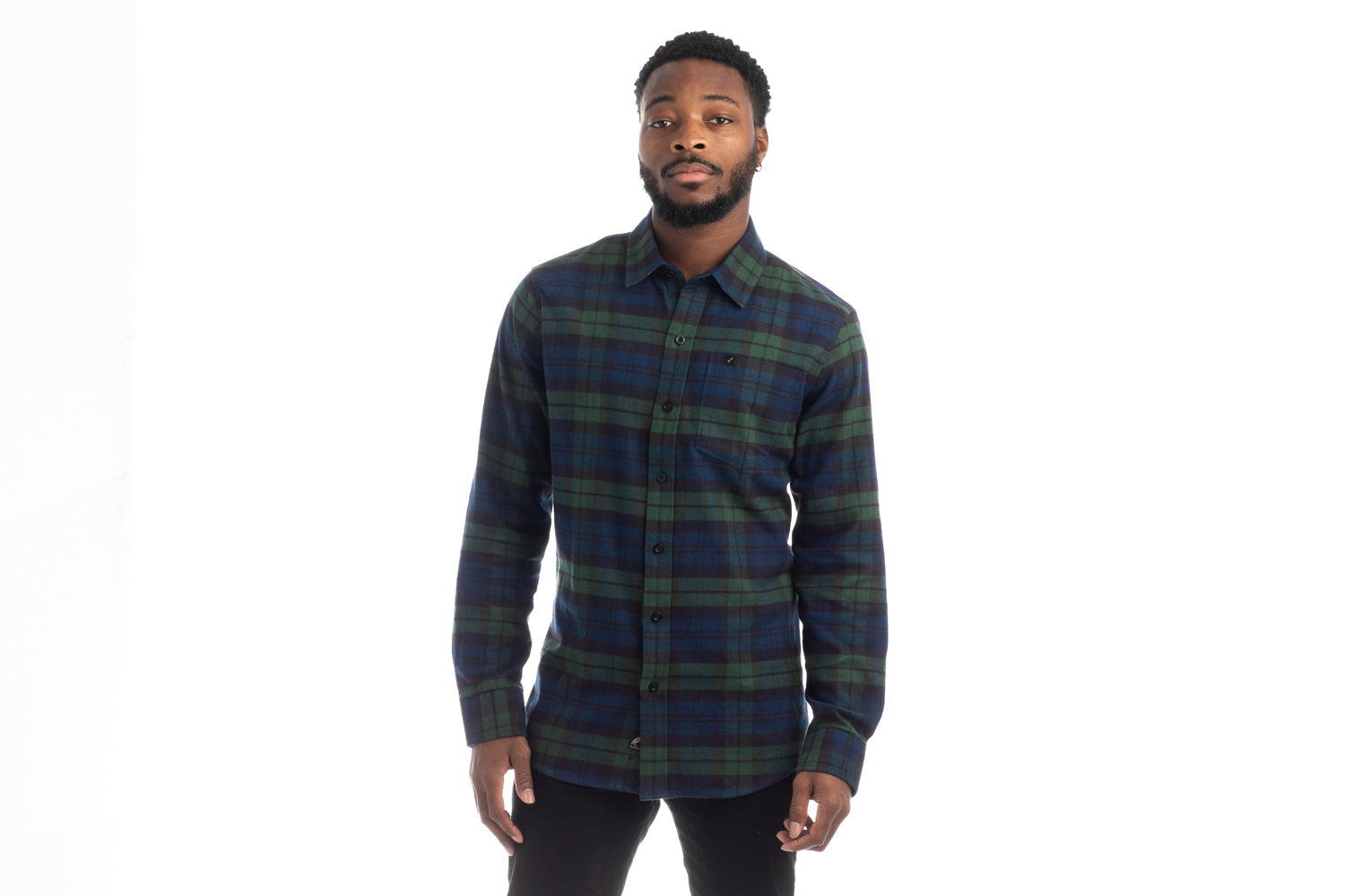 Men's Every Day Flannel Shirt- Bolinas Blue