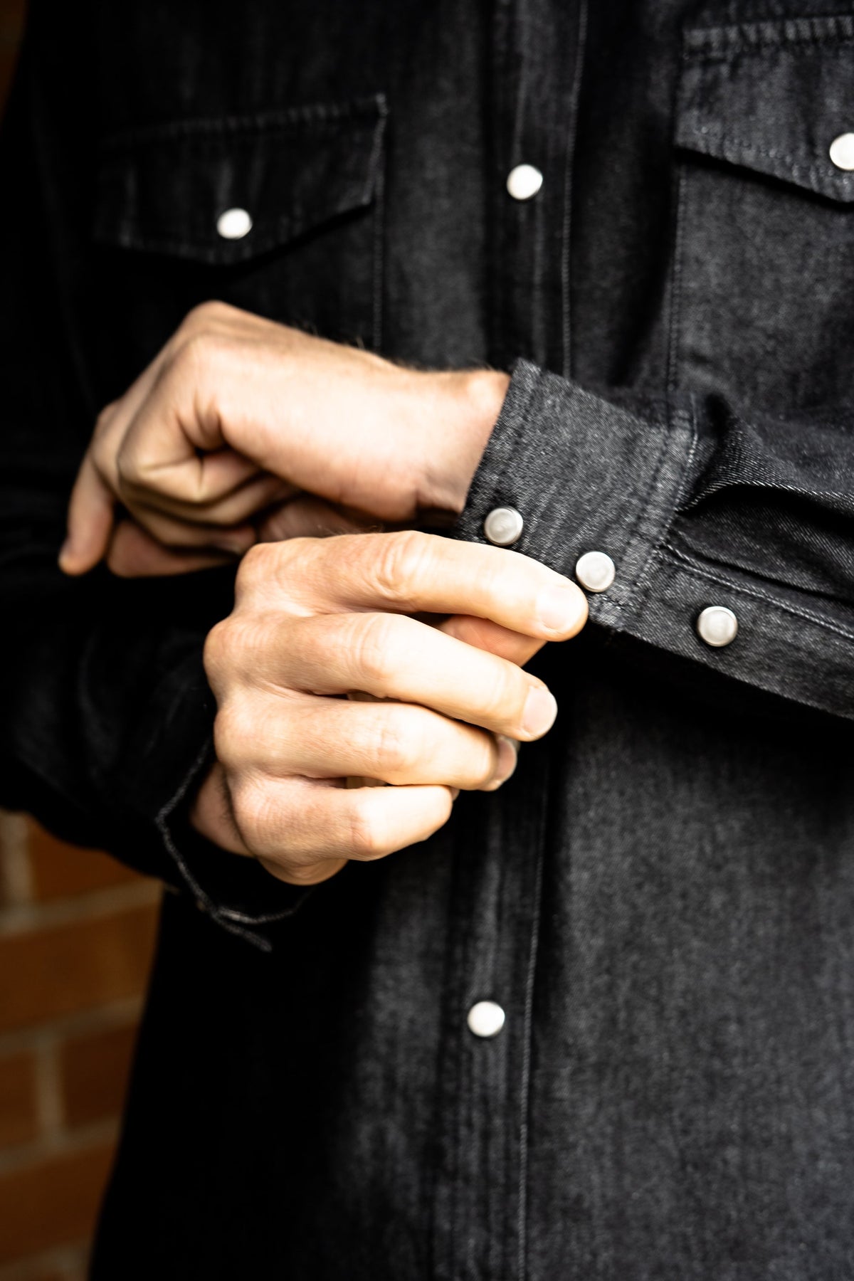 Cypress Denim Shirt in Washed Coal