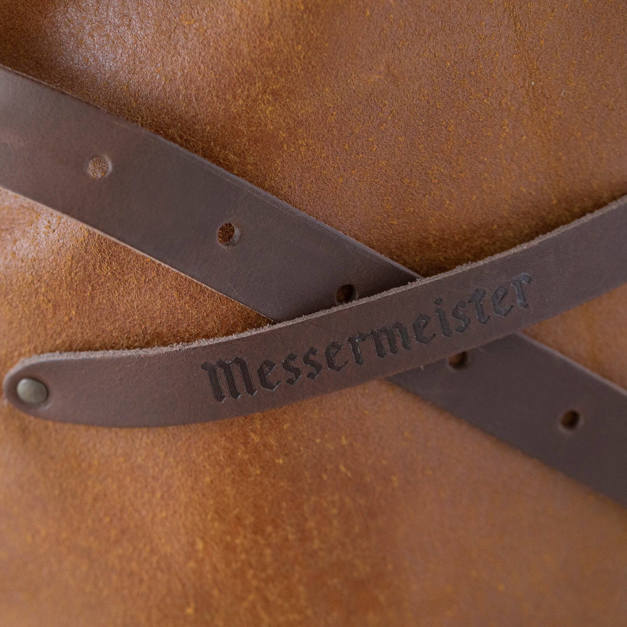 Vintage Amber Leather Apron