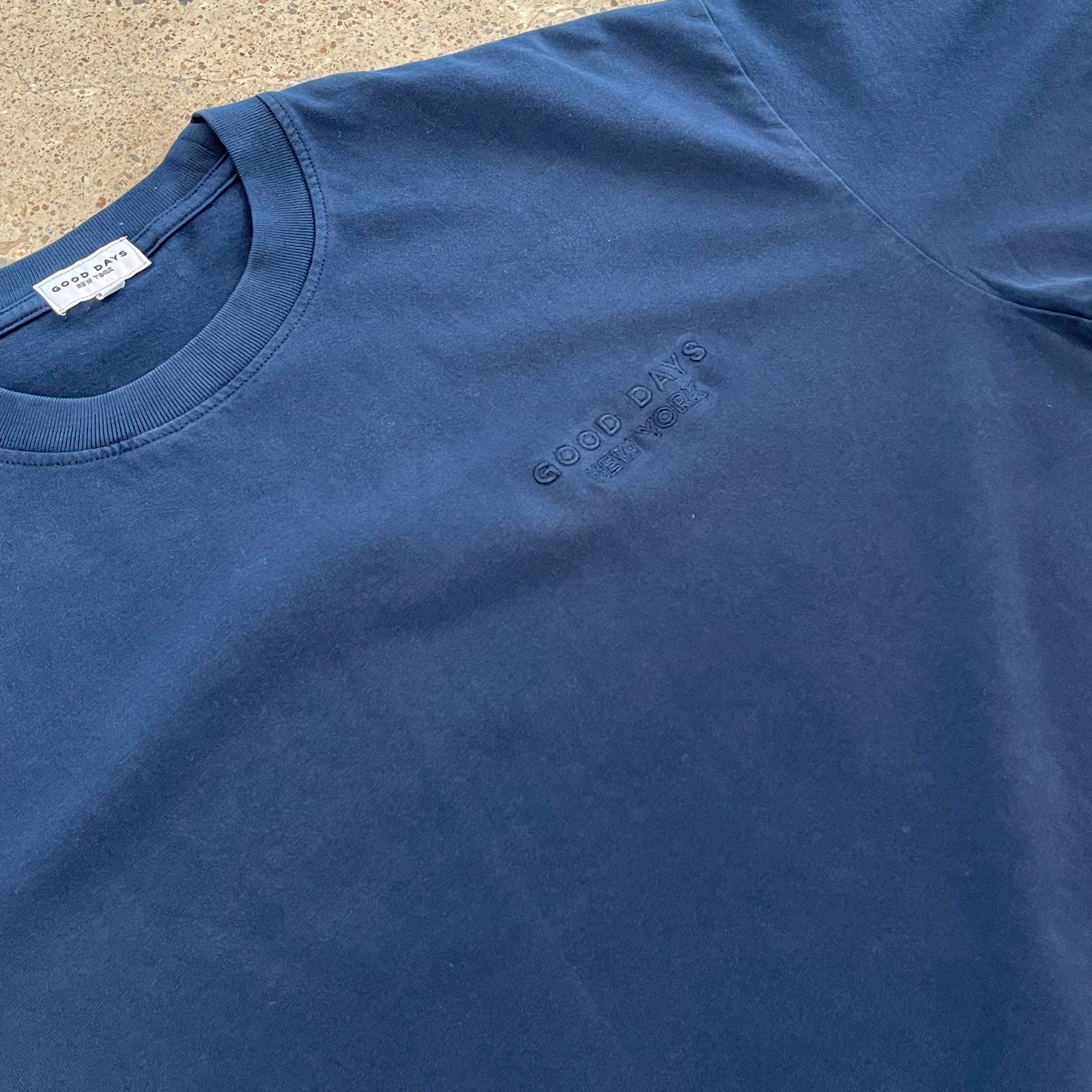 RETRO OVERSIZED TEE - NAVY