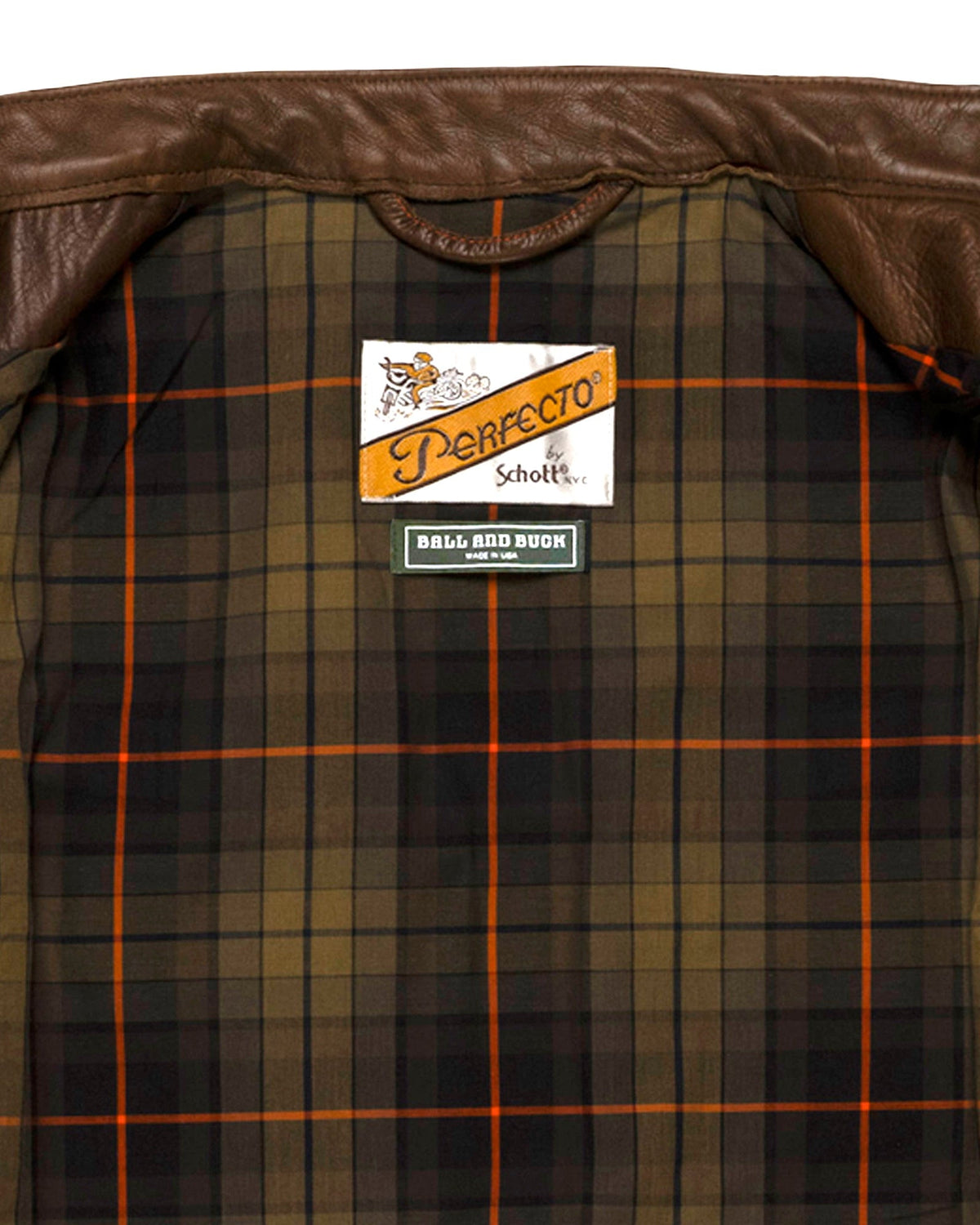 Schott x Ball and Buck Perfecto Leather Jacket