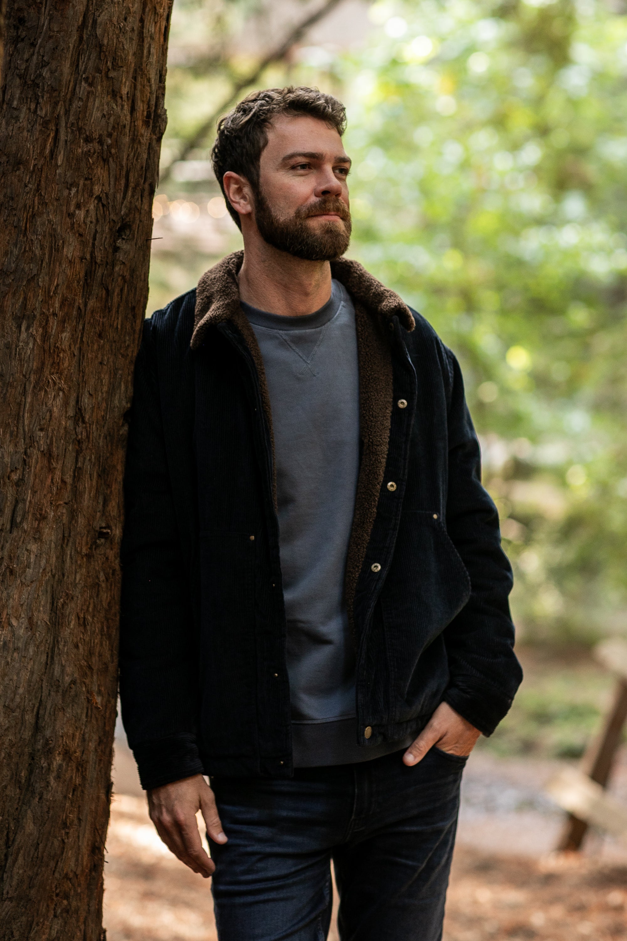 Men's Ironwood Sherpa Jacket- Midnight Blue