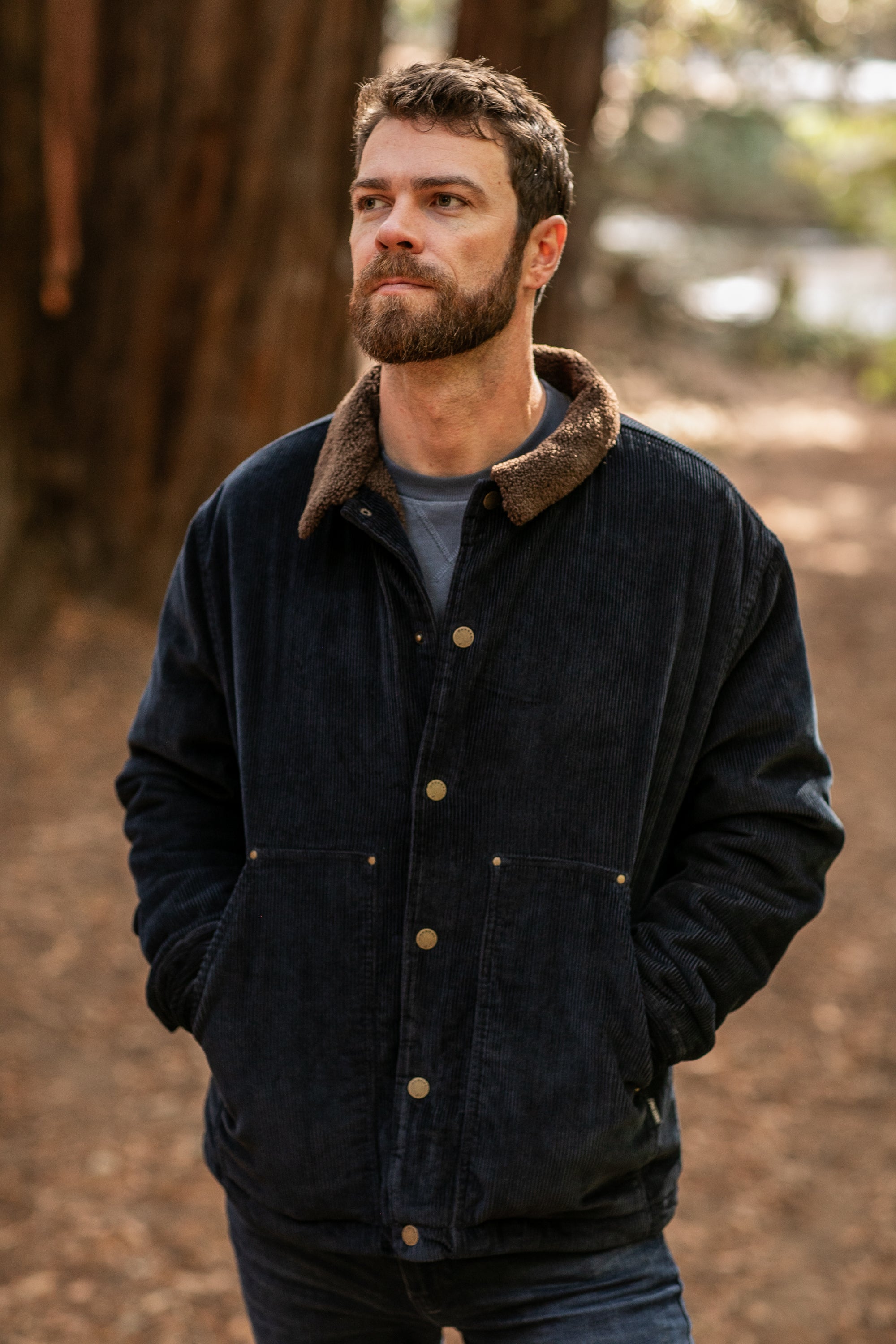 Men's Ironwood Sherpa Jacket- Midnight Blue