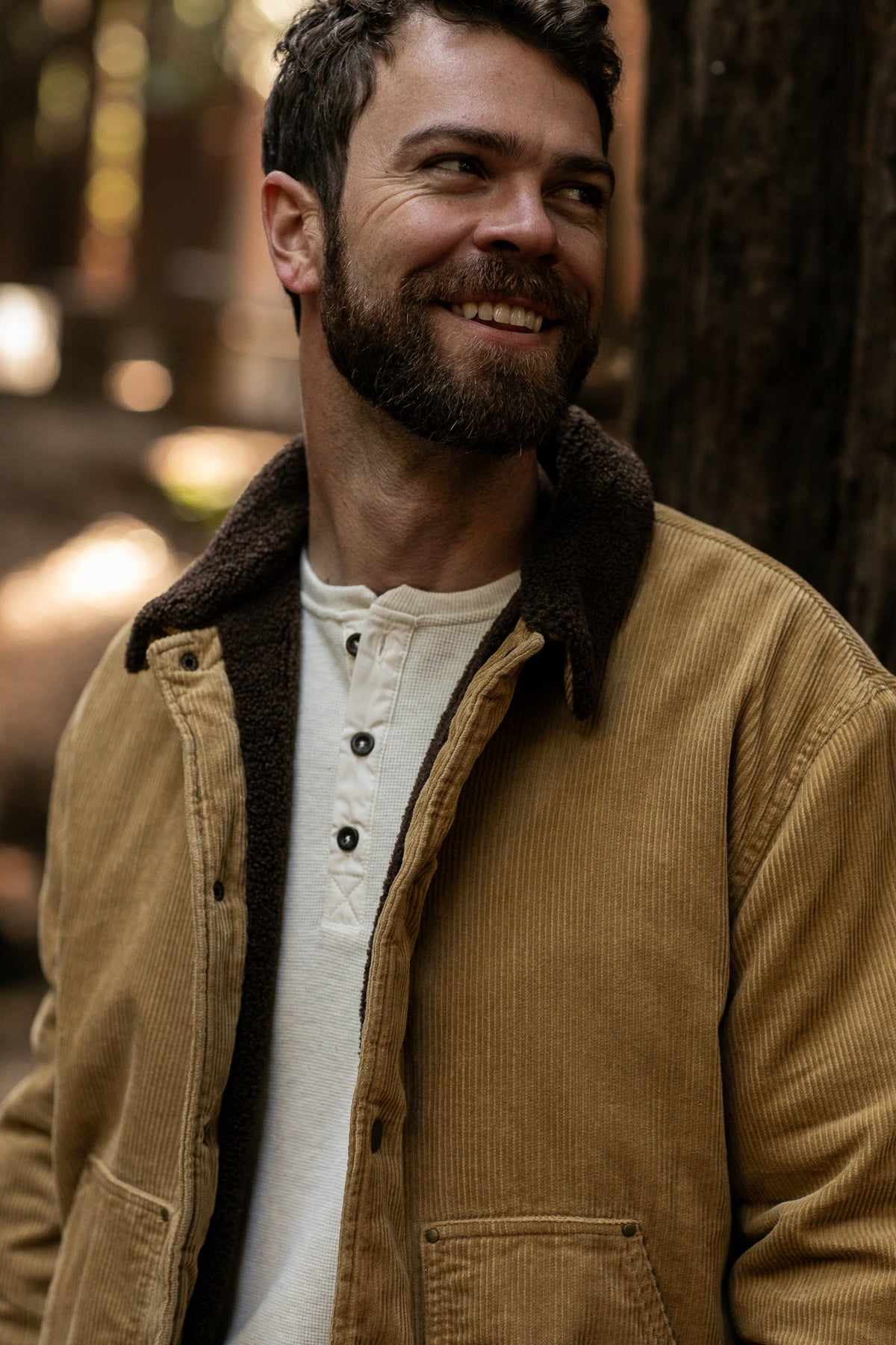 Men's Ironwood Sherpa Jacket- Acorn Tan