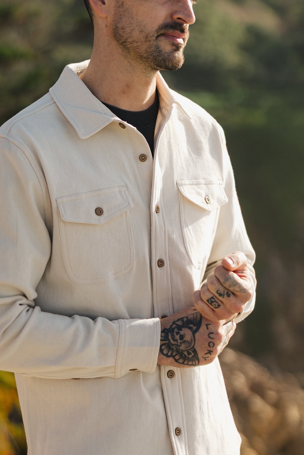 South Coast Shirt Specked Ivory