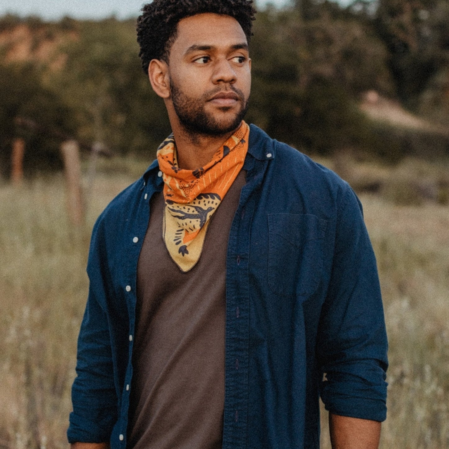 100% cotton bandana featuring Southwestern-inspired design, with vibrant patterns and cultural motifs for a bold, stylish accessory.