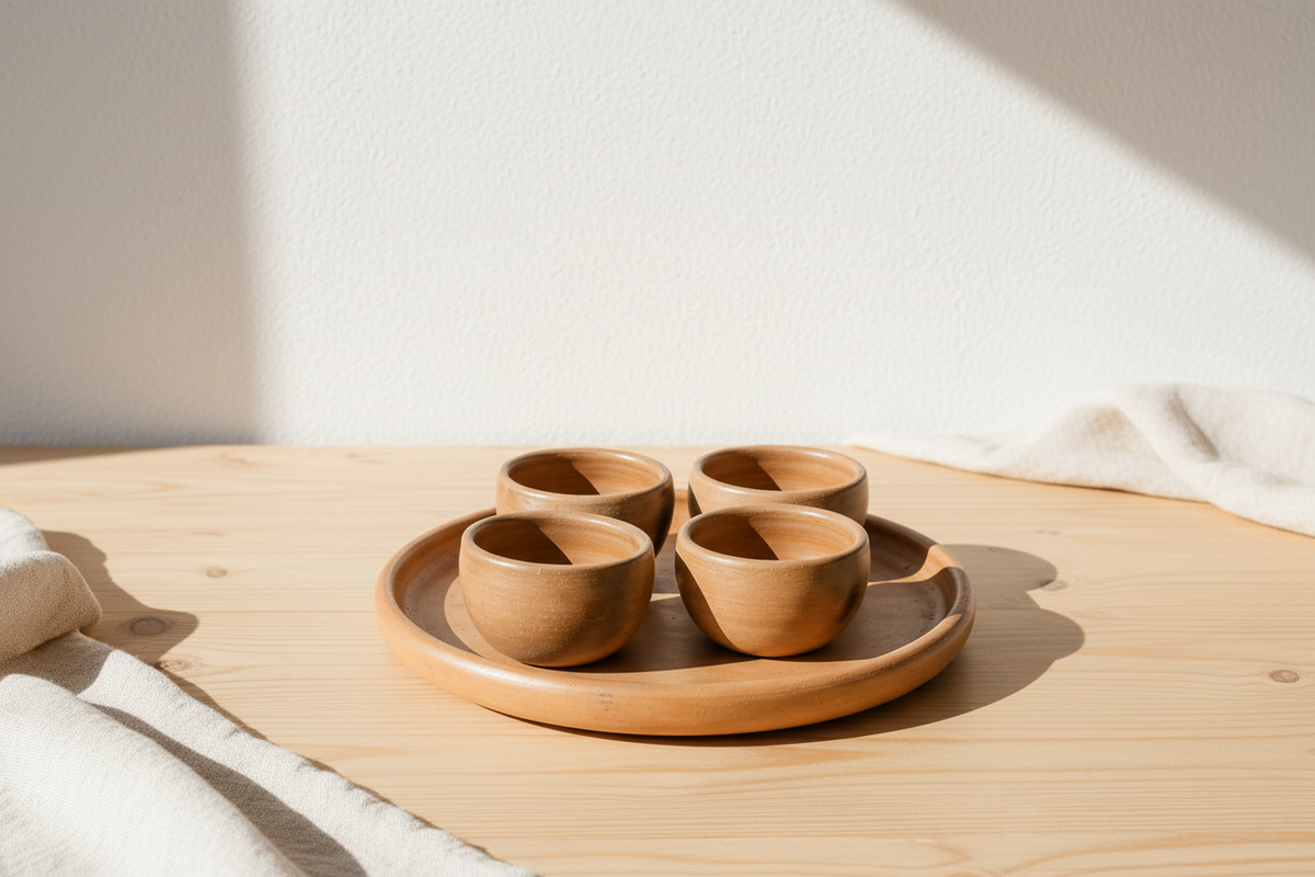 PALO SANTO Barro Quemado Serving Set