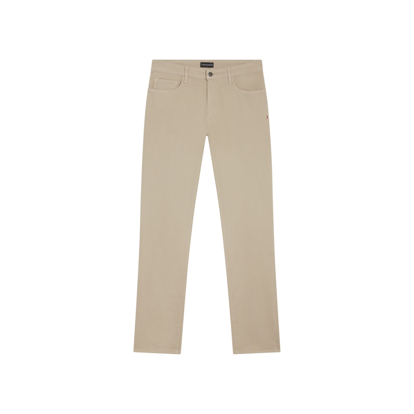 Beige athletic fit chino pants for men. Featuring a modern slim fit, perfect for casual wear.