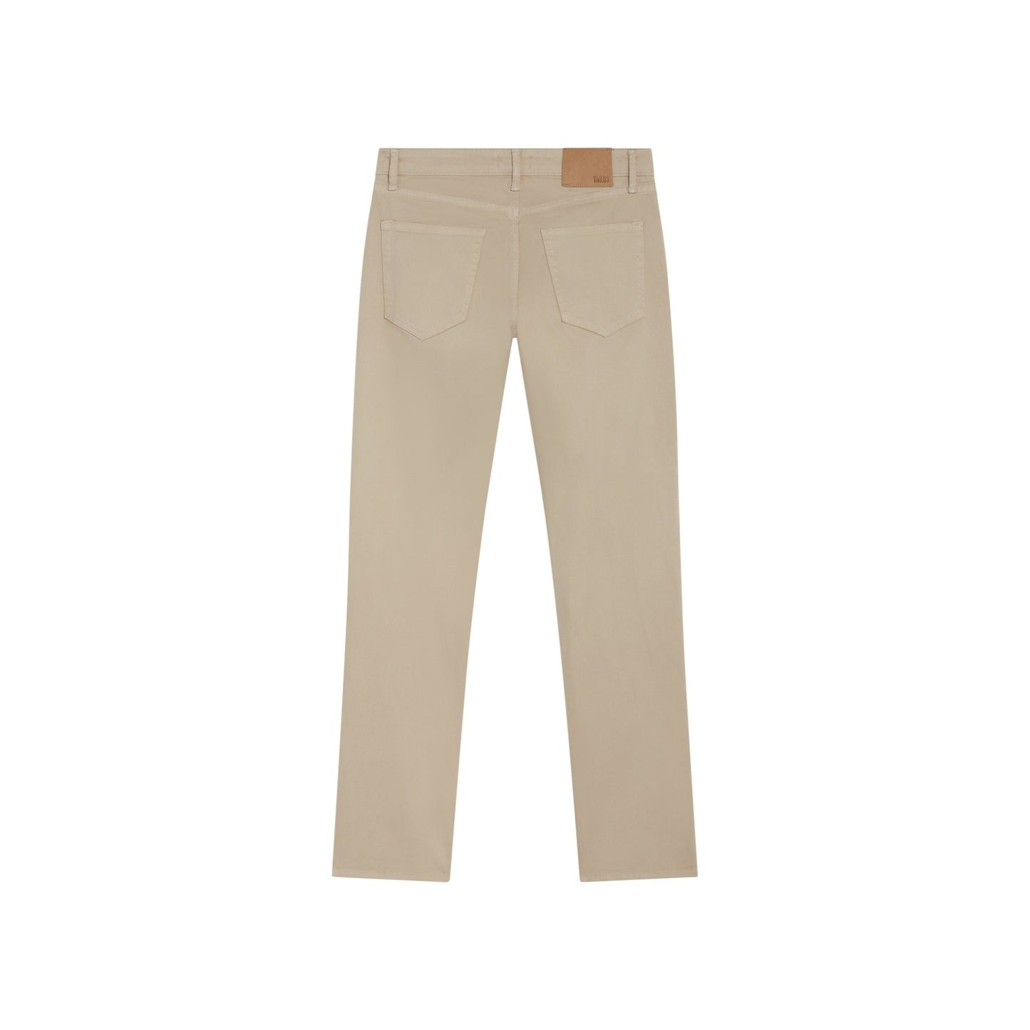 Beige athletic fit chino pants for men. Featuring a modern slim fit, perfect for casual wear.