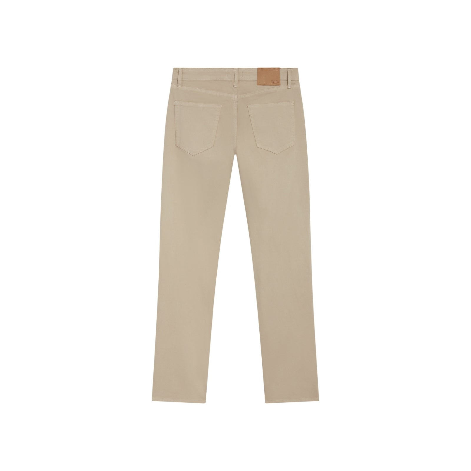 Beige athletic fit chino pants for men. Featuring a modern slim fit, perfect for casual wear.