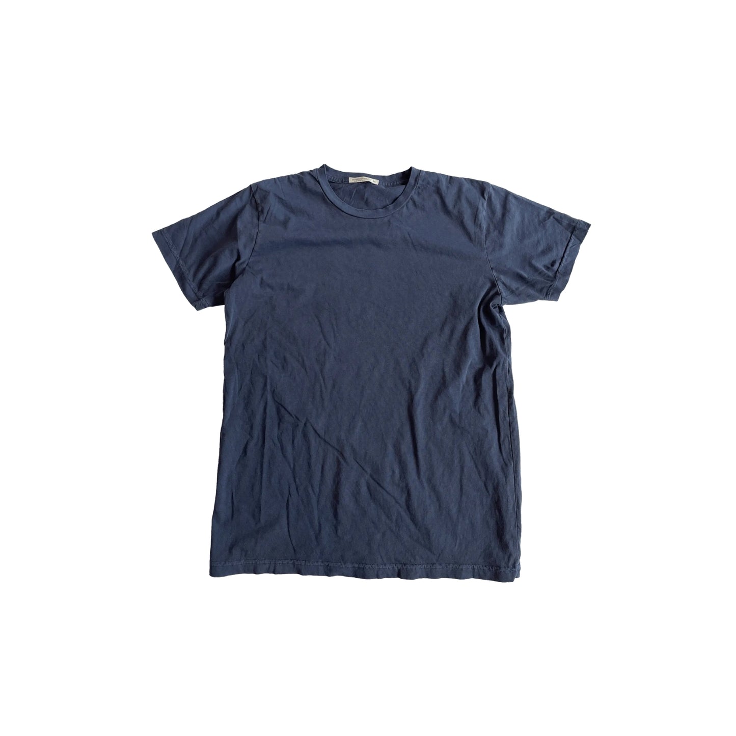 Blue ultra-soft jersey tee made in the USA, featuring a comfortable fit and high-quality fabric, perfect for everyday wear with a casual, relaxed style.