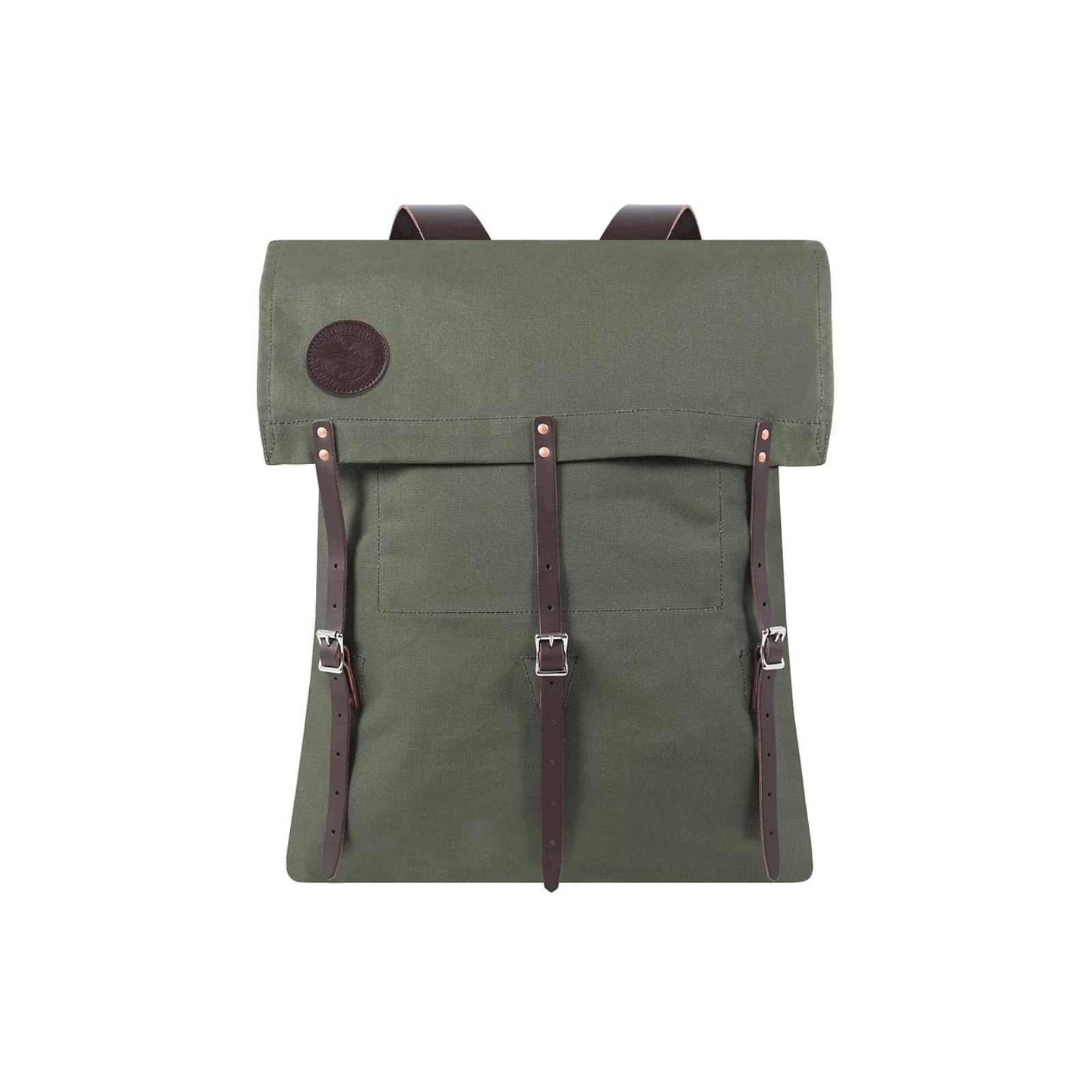Rugged, durable camp backpack made in the USA, designed for outdoor adventures with and multiple compartments for gear.