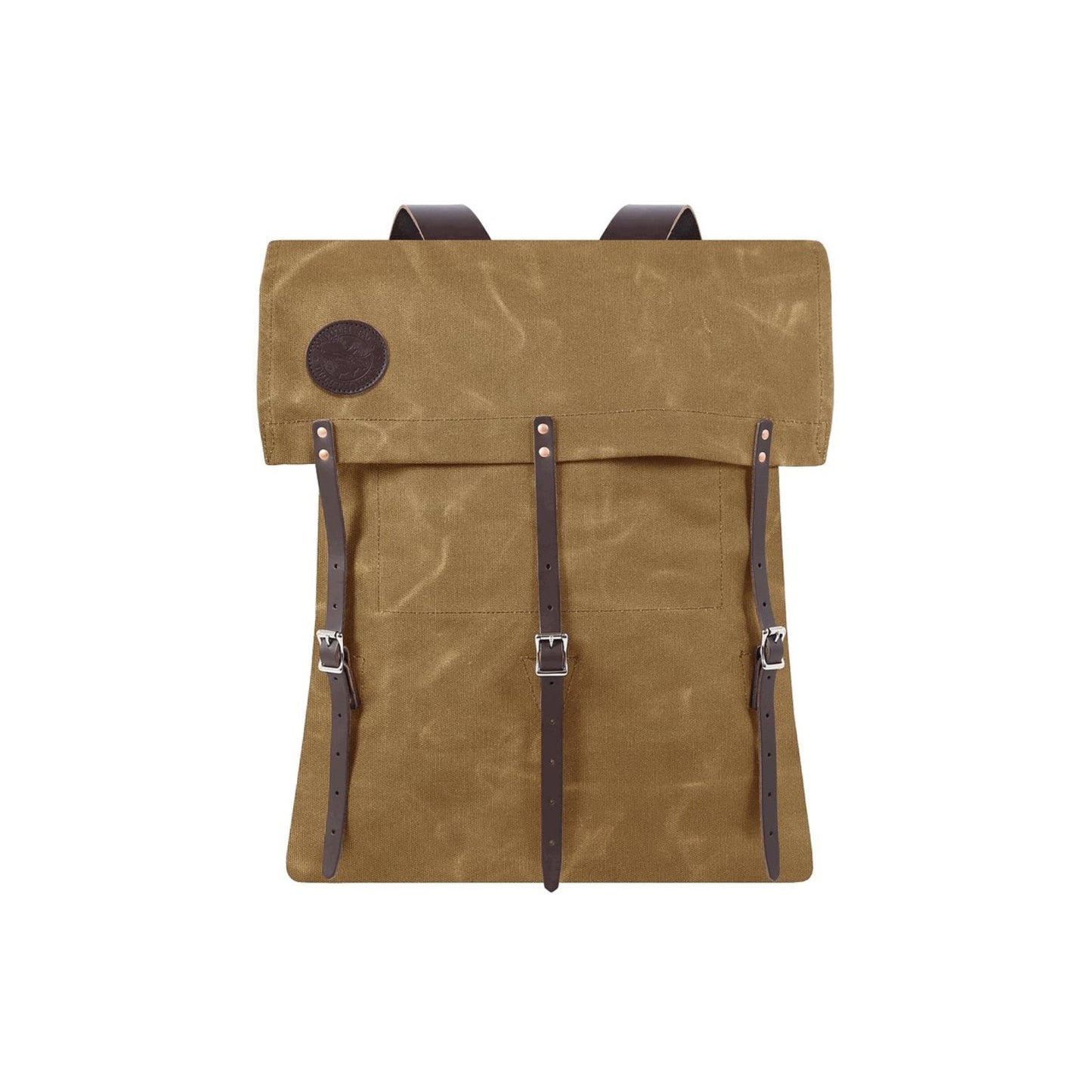 Rugged, durable camp backpack made in the USA, designed for outdoor adventures with and multiple compartments for gear.