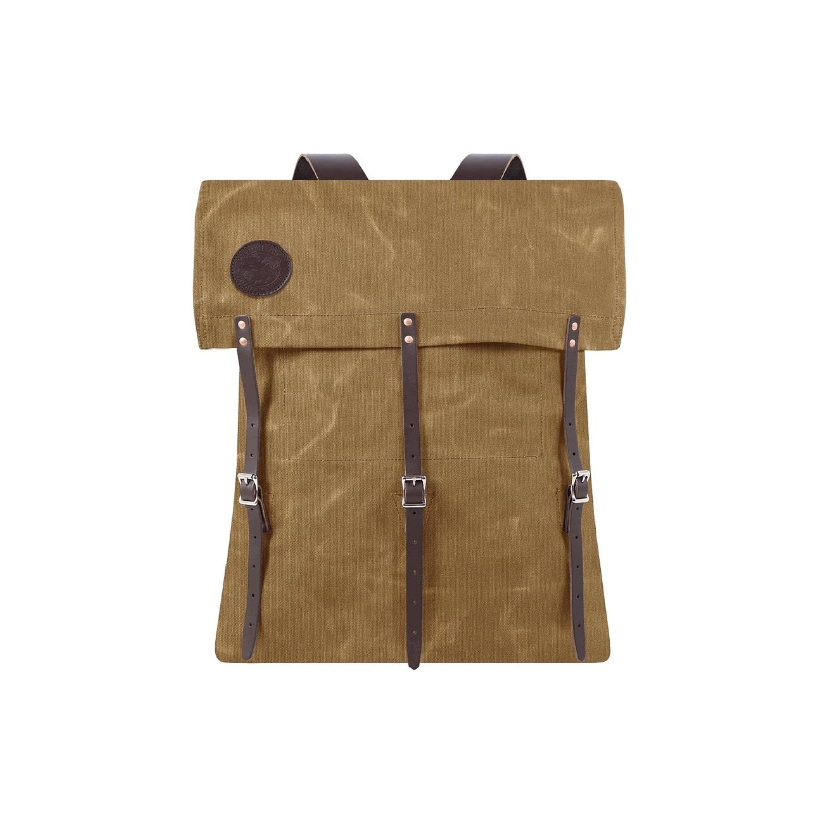 Rugged, durable camp backpack made in the USA, designed for outdoor adventures with and multiple compartments for gear.
