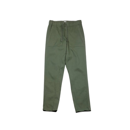 Men's green cargo pants with multiple pockets and a relaxed fit.