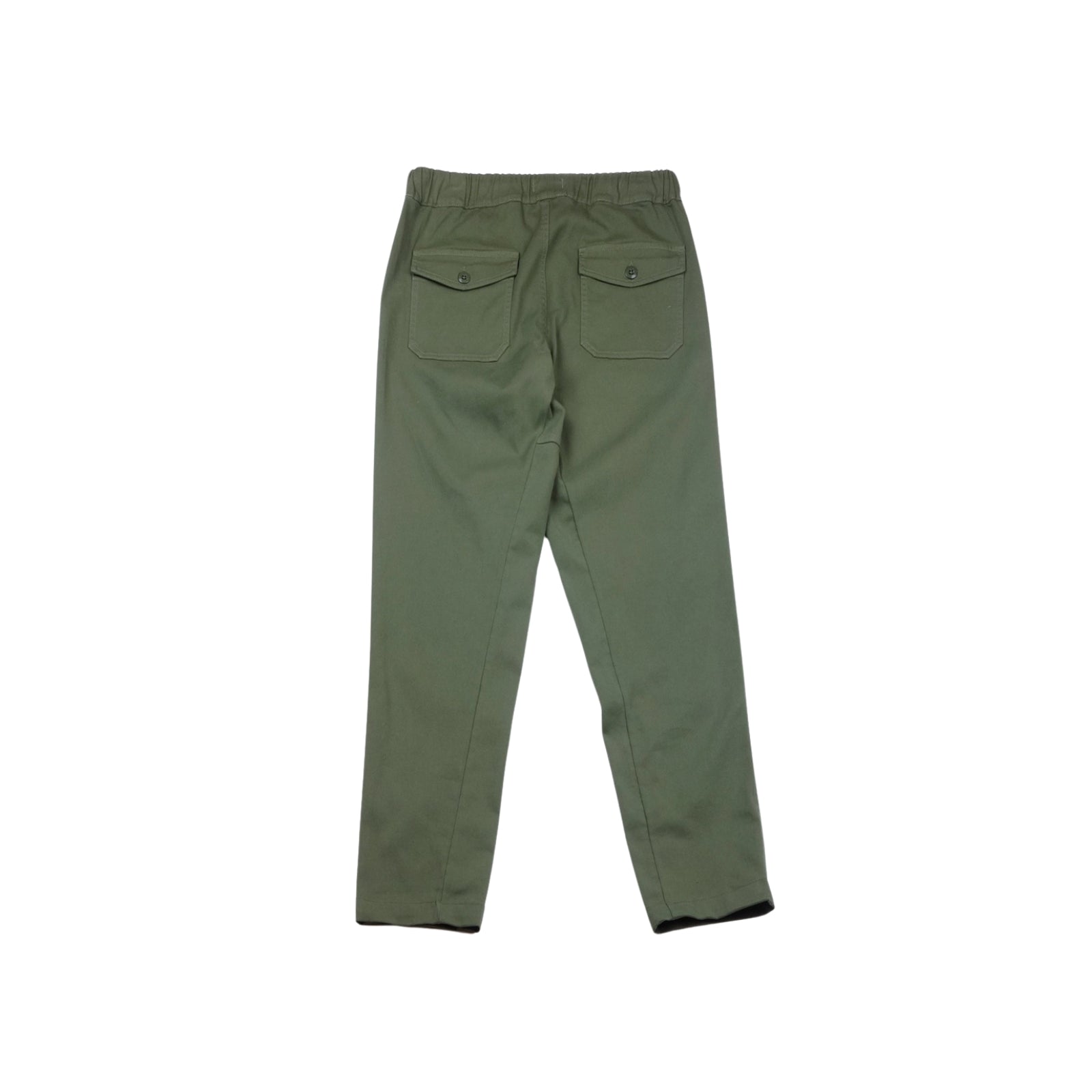 Men's green cargo pants with multiple pockets and a relaxed fit.