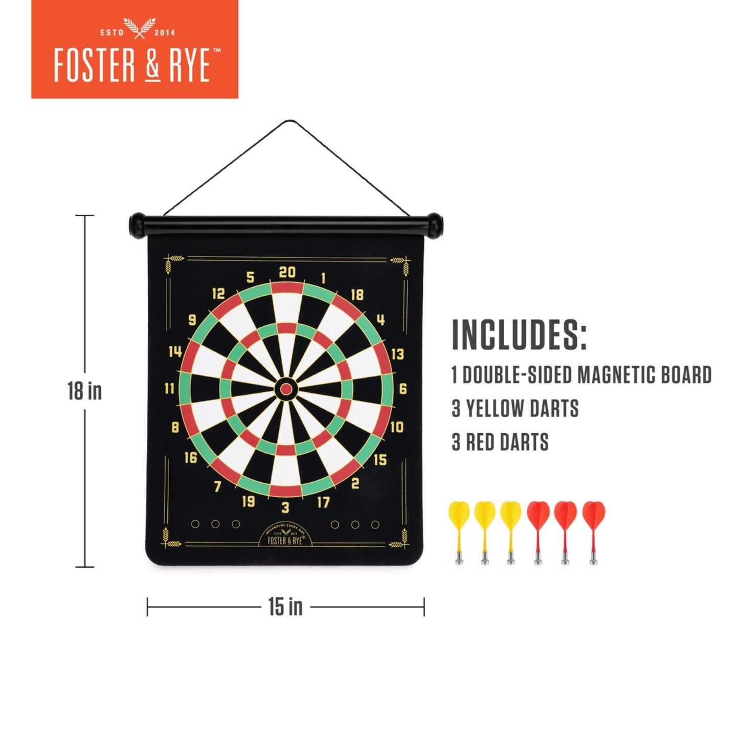 Magnetic dart board with vibrant design, safe for all ages, ideal for indoor games and recreational play, featuring strong magnetic darts