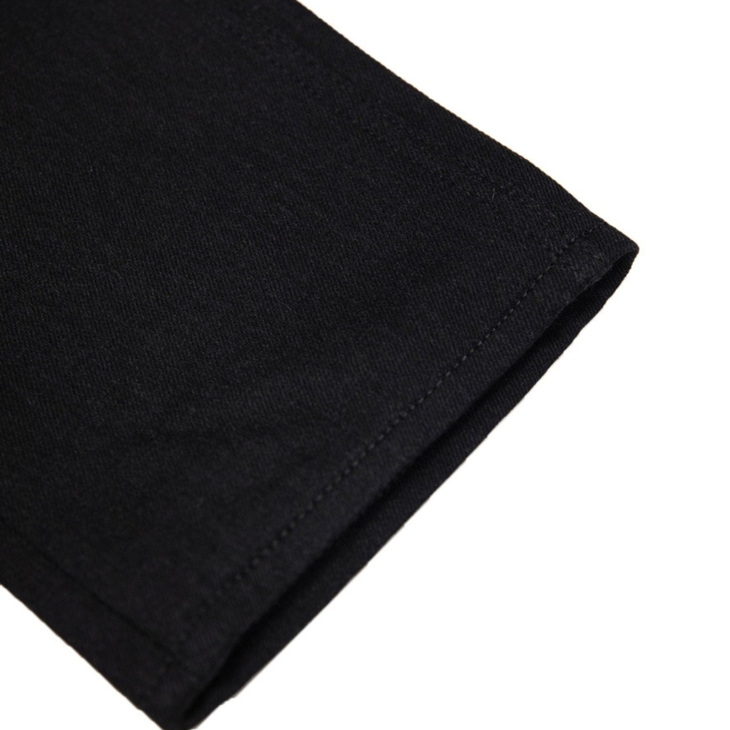 Pair of black enduro denim jeans with reinforced stitching and durable fabric, designed for off-road and outdoor activities.