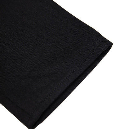 Pair of black enduro denim jeans with reinforced stitching and durable fabric, designed for off-road and outdoor activities.