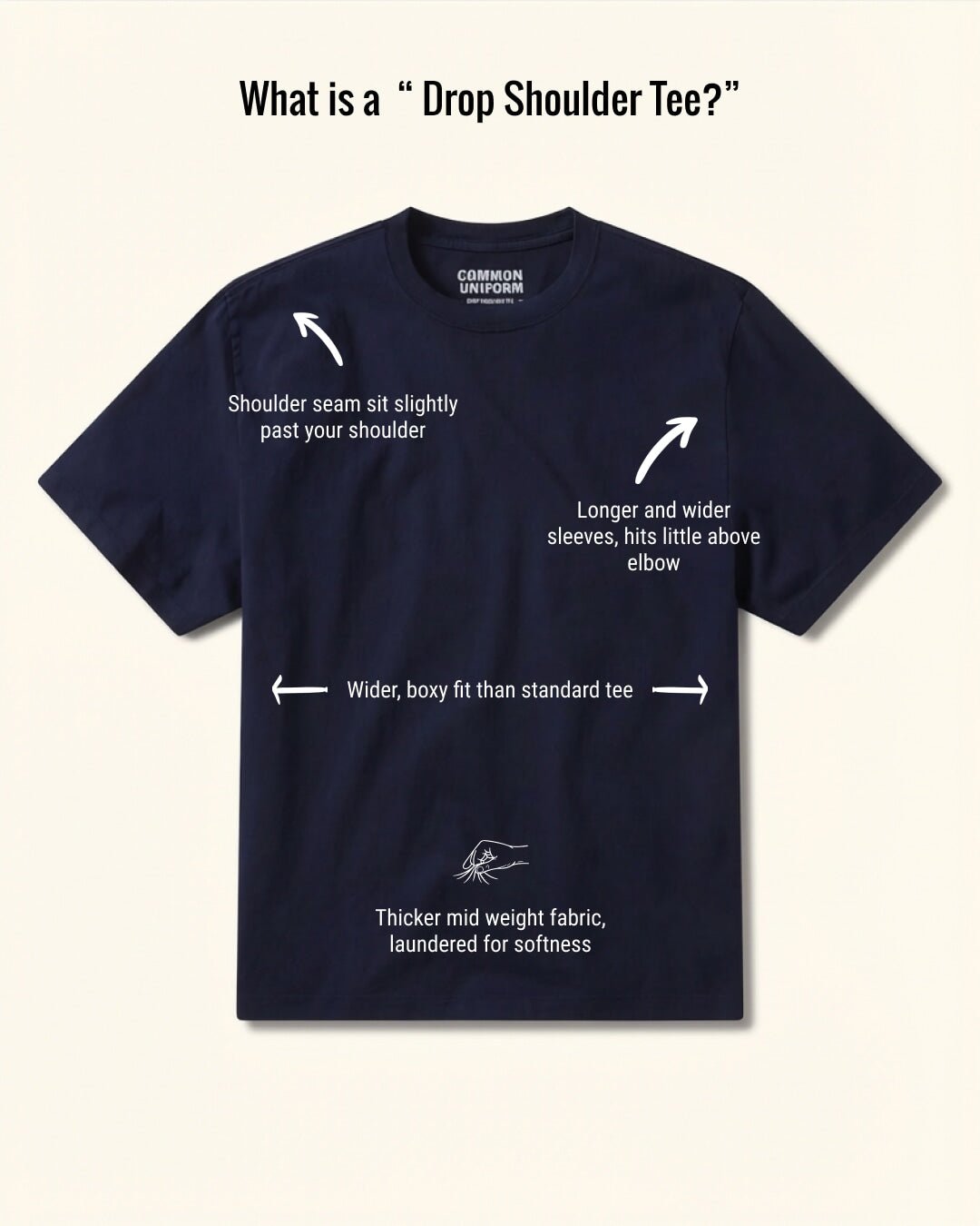 MENS DROP SHOULDER TEE
