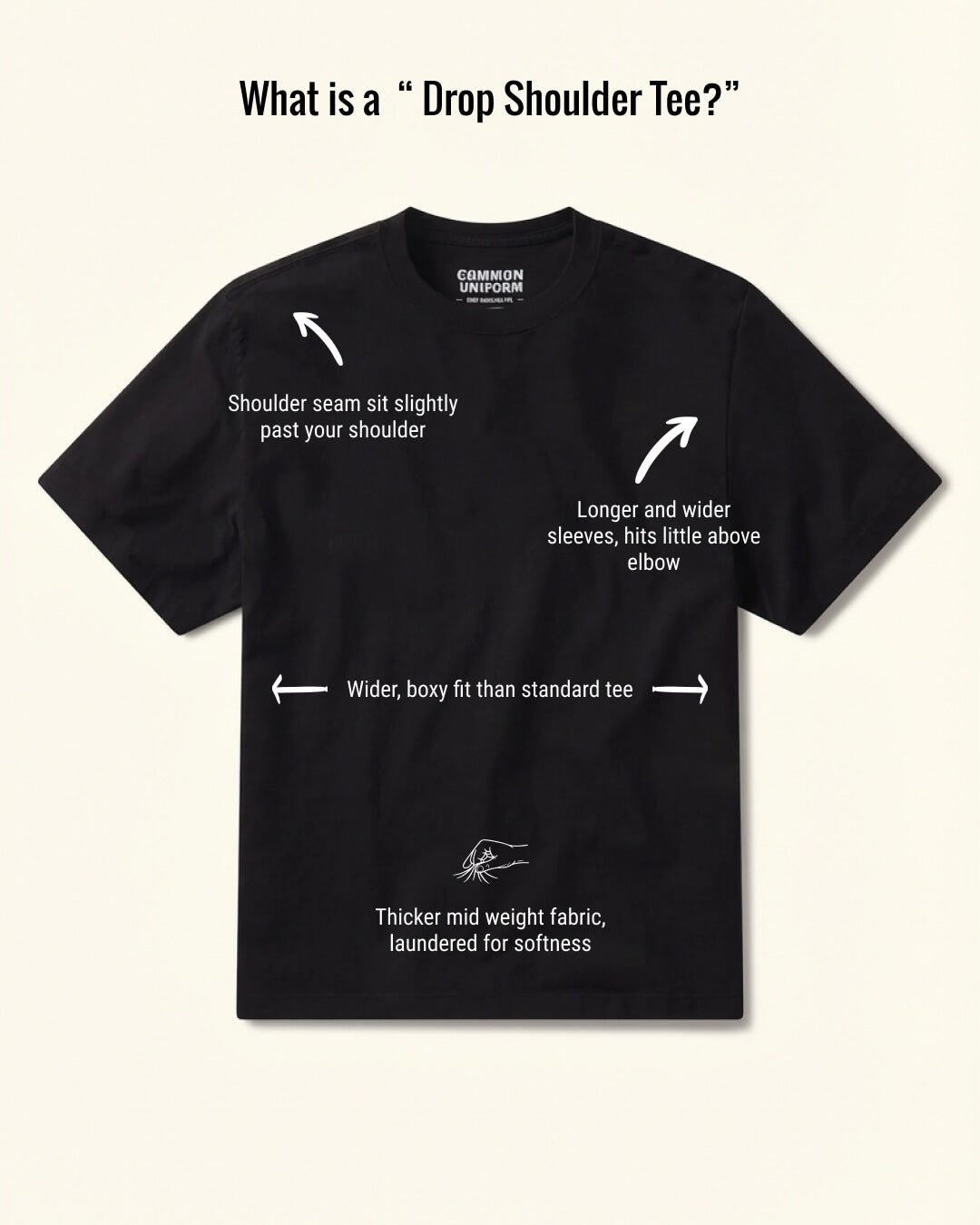 MENS DROP SHOULDER TEE
