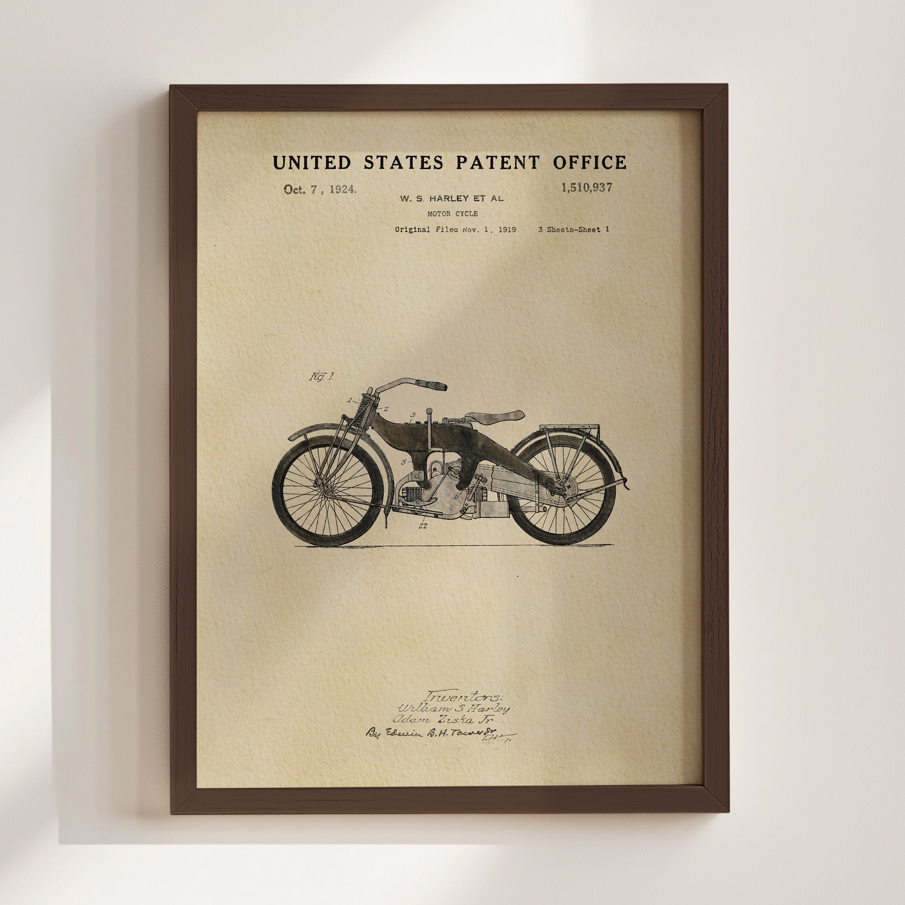 Harley Motorcycle - Black