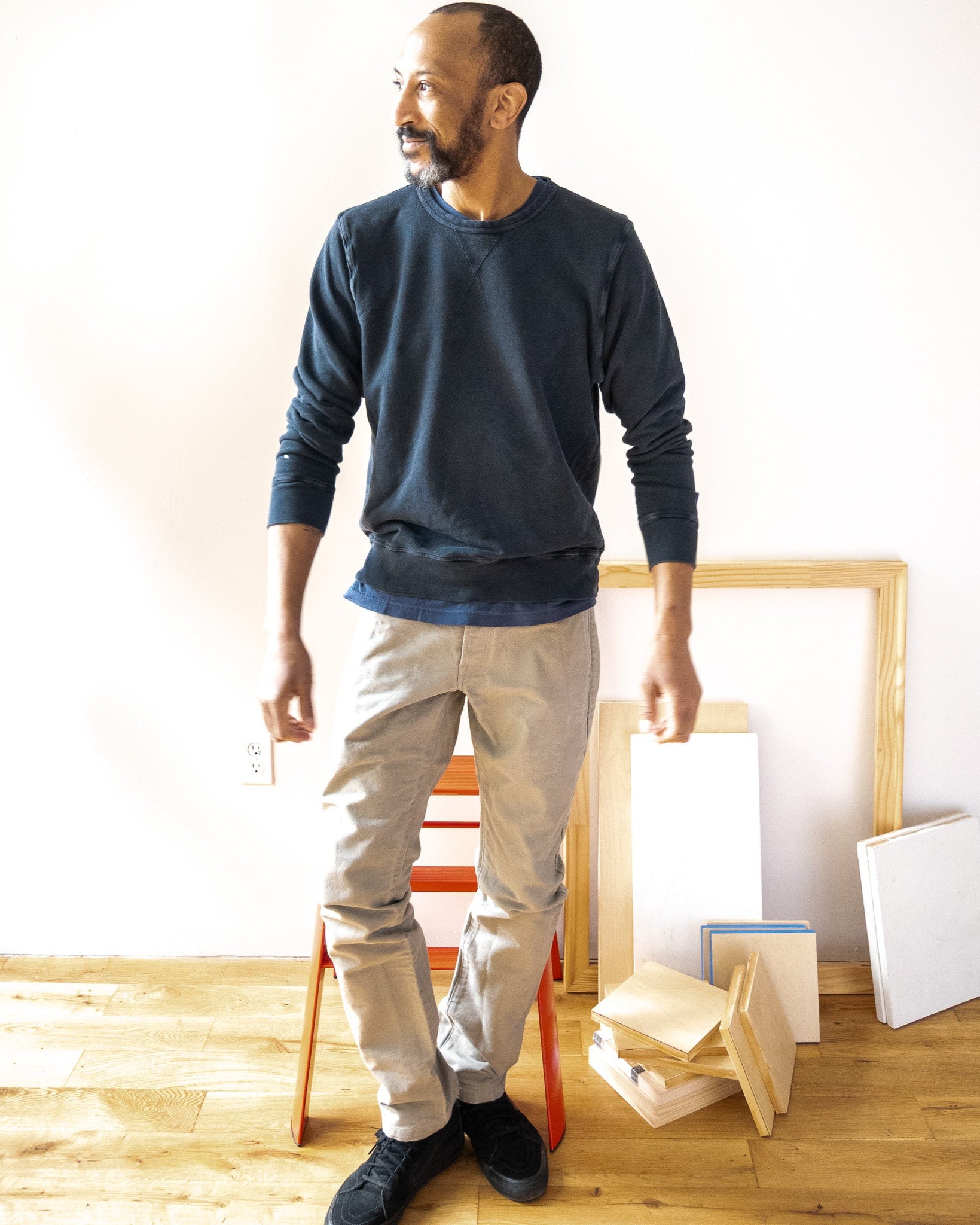 French Terry Sweatshirt - Black
