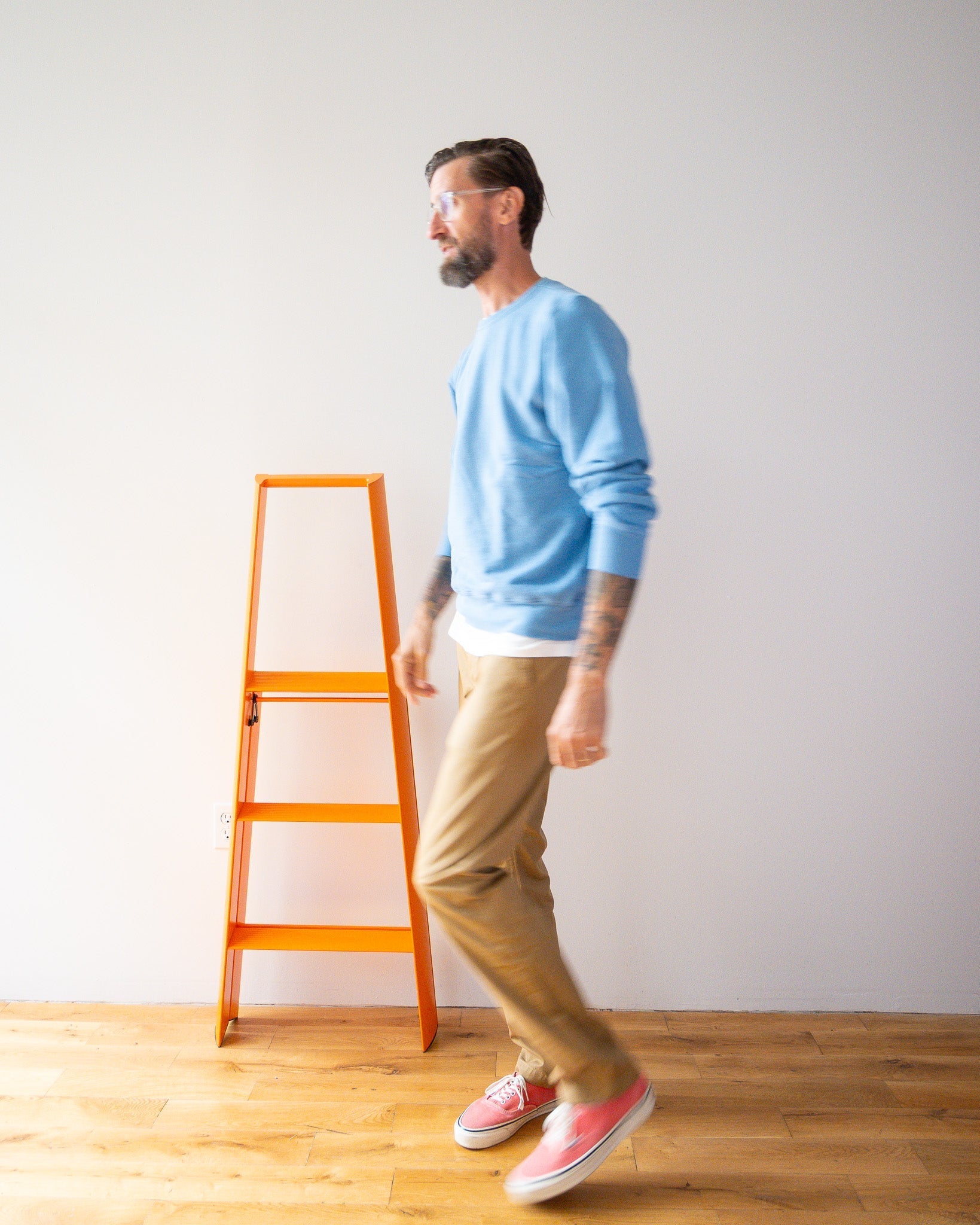 French Terry Sweatshirt - Pacific Ocean Blue