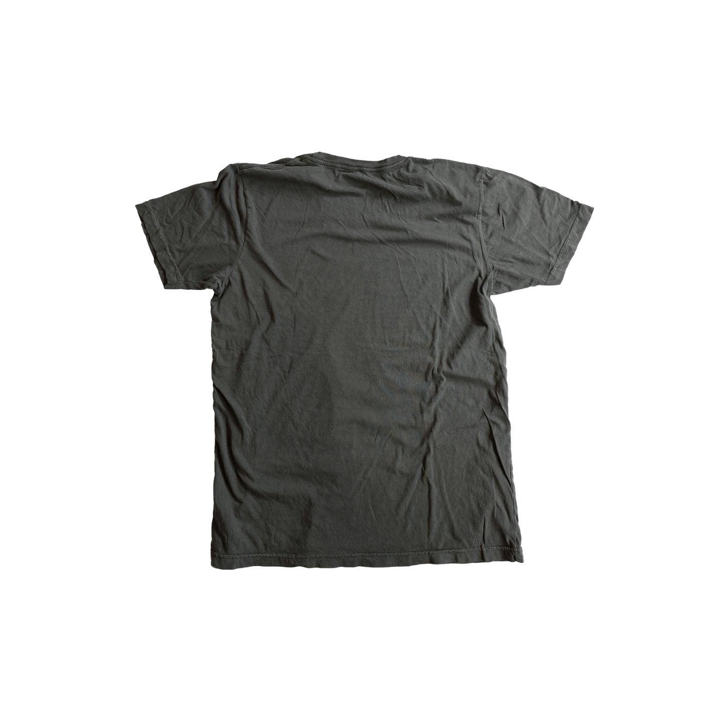 Grey colored ultra-soft jersey tee made in the USA, featuring a comfortable fit and high-quality fabric, perfect for everyday wear with a casual, relaxed style.