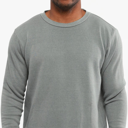 Ultra-soft grey sweatshirt for men, comfortable casual wear.