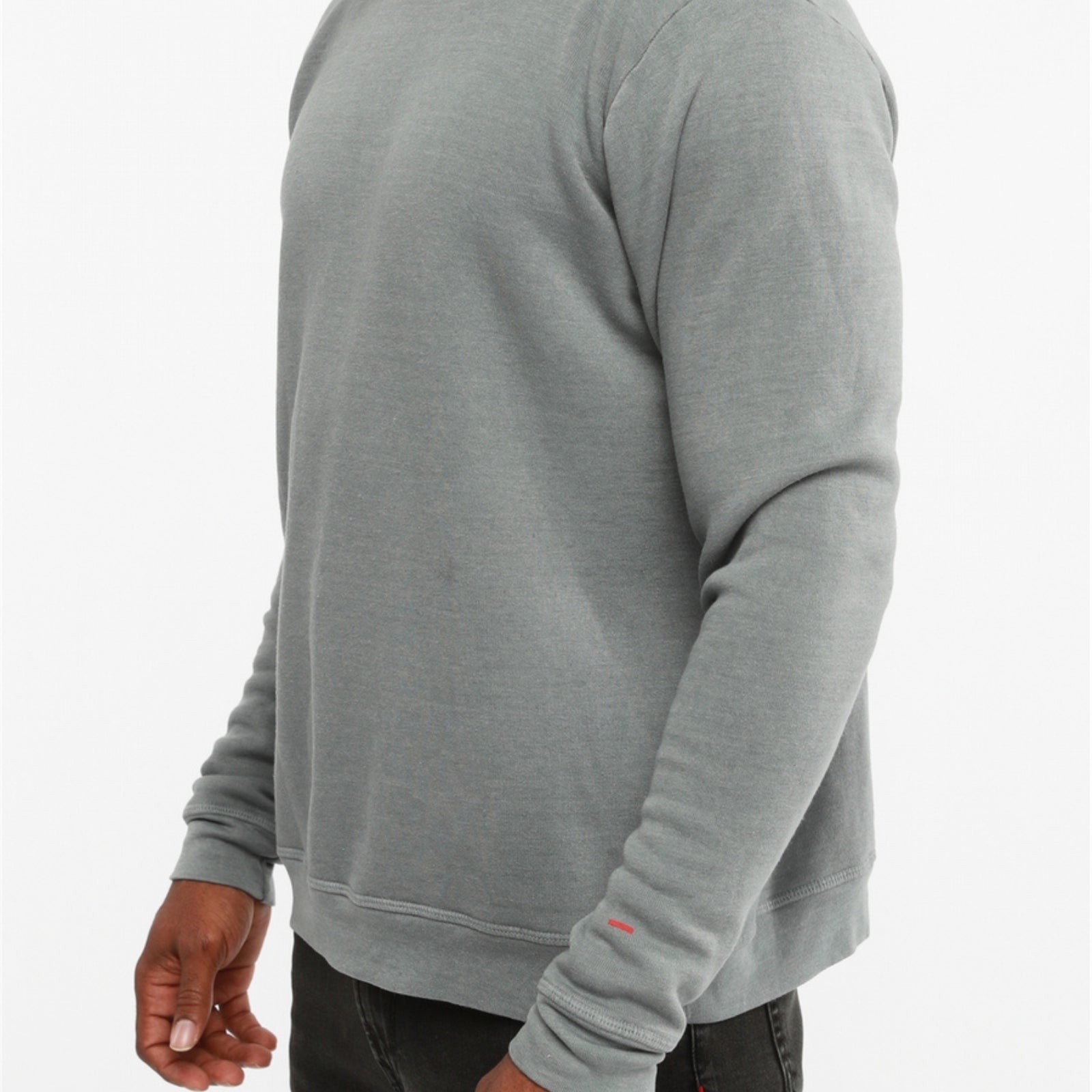 Ultra-soft grey sweatshirt for men, comfortable casual wear.