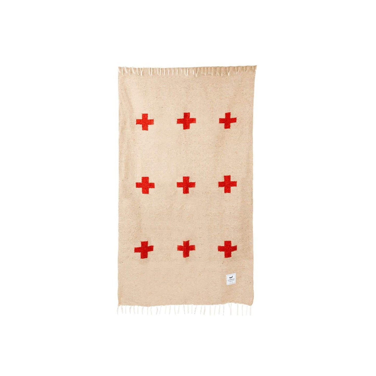 Handwoven throw blanket with intricate patterns, showcasing its cozy texture and warm colors.