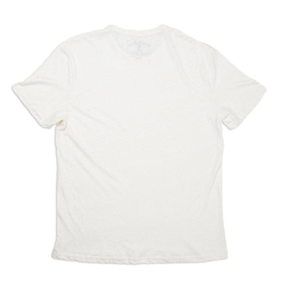 Organic hemp t-shirt in natural color, showcasing a soft, eco-friendly fabric with a relaxed fit.