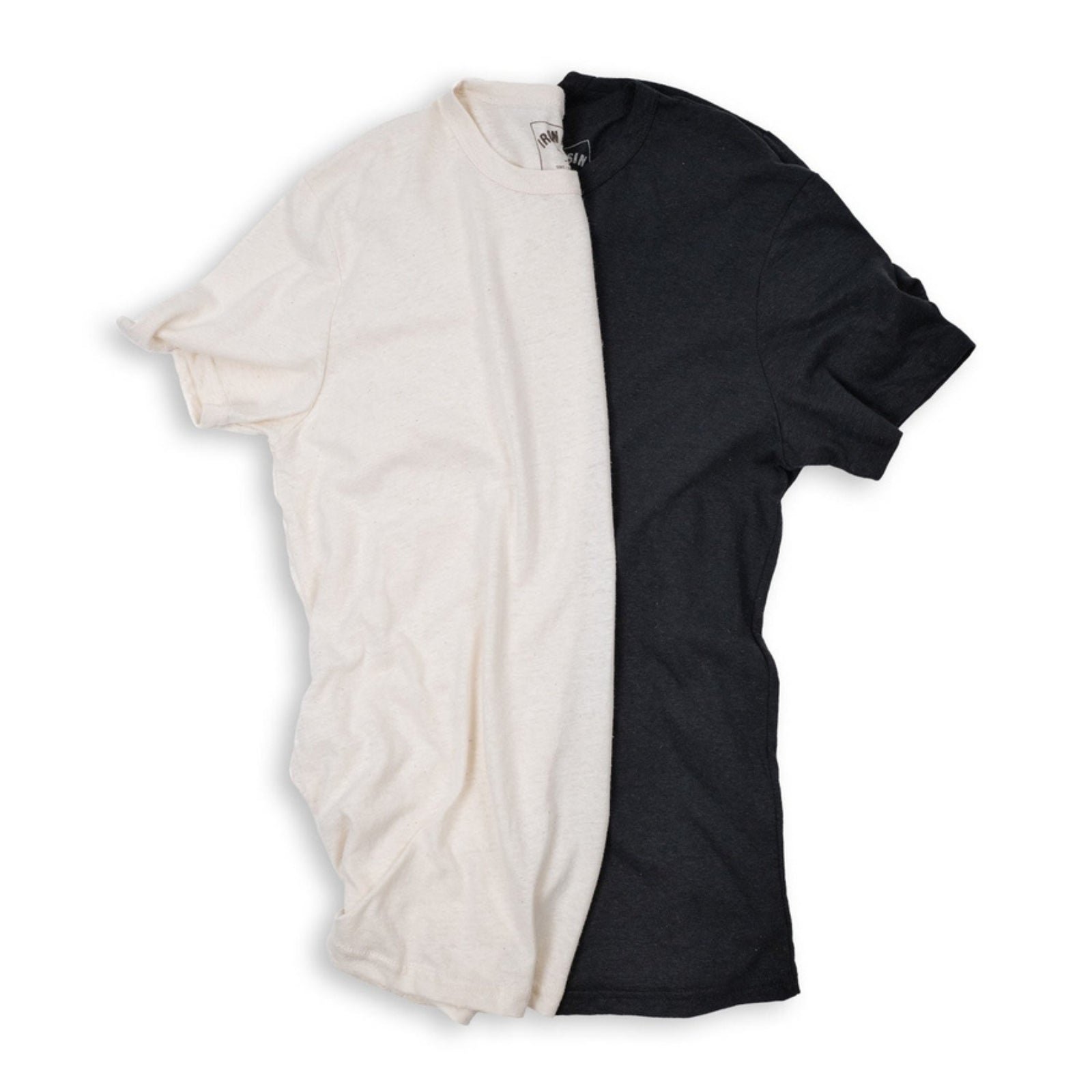 Organic hemp t-shirt in natural color, showcasing a soft, eco-friendly fabric with a relaxed fit.