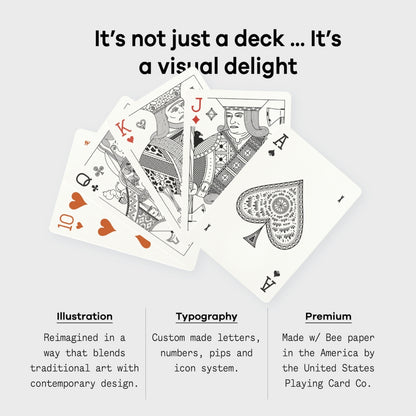 Close-up of a high-quality, unique playing card with intricate design, vibrant colors, and premium finish, showcasing luxury card craftsmanship.