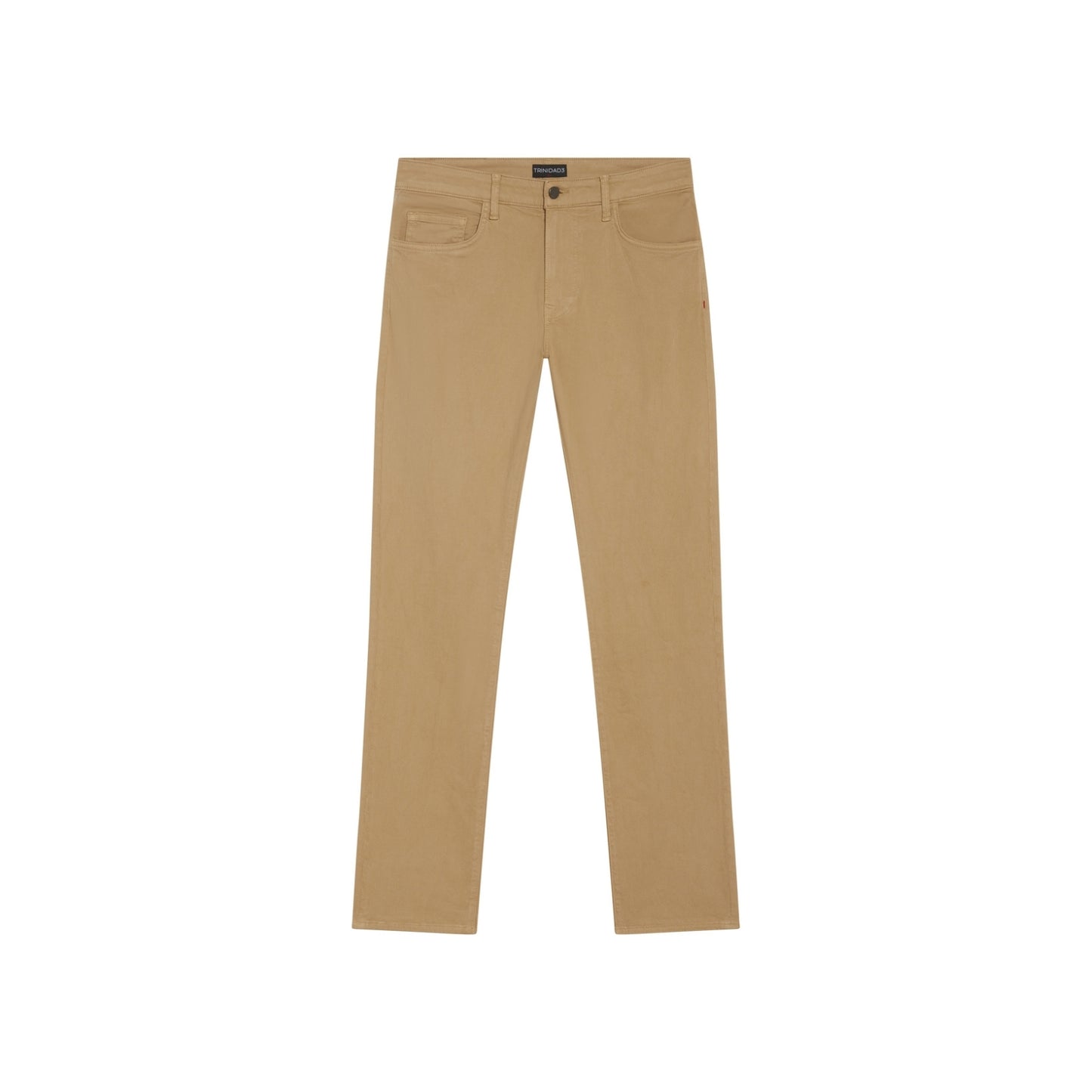 Khaki athletic fit chino pants for men. Featuring a modern slim fit, perfect for casual wear.