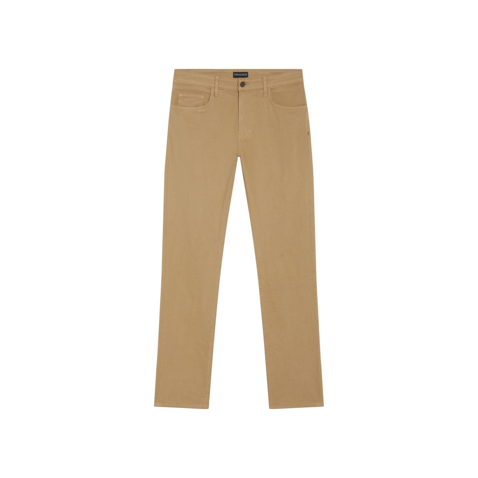 Khaki athletic fit chino pants for men. Featuring a modern slim fit, perfect for casual wear.