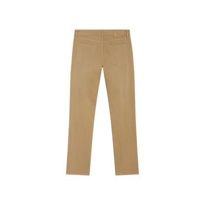 Khaki athletic fit chino pants for men. Featuring a modern slim fit, perfect for casual wear.