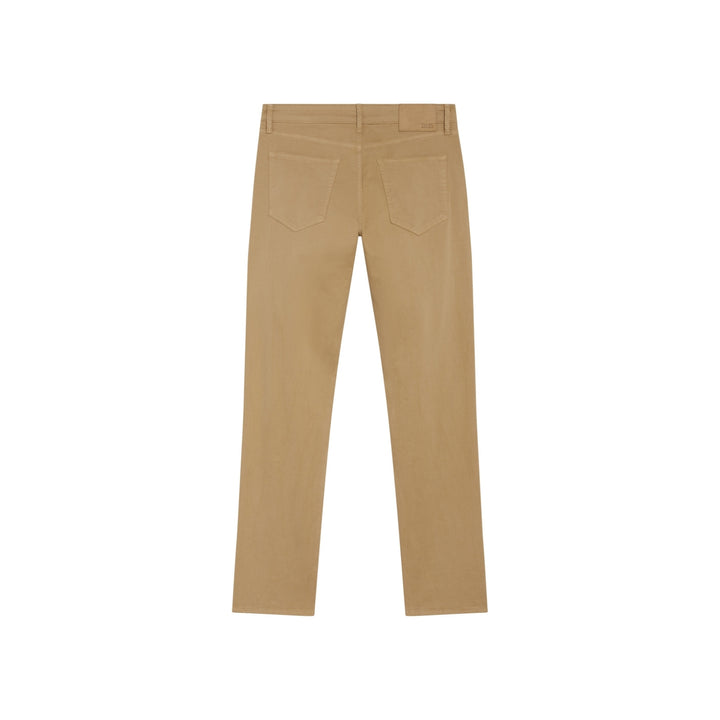Khaki athletic fit chino pants for men. Featuring a modern slim fit, perfect for casual wear.